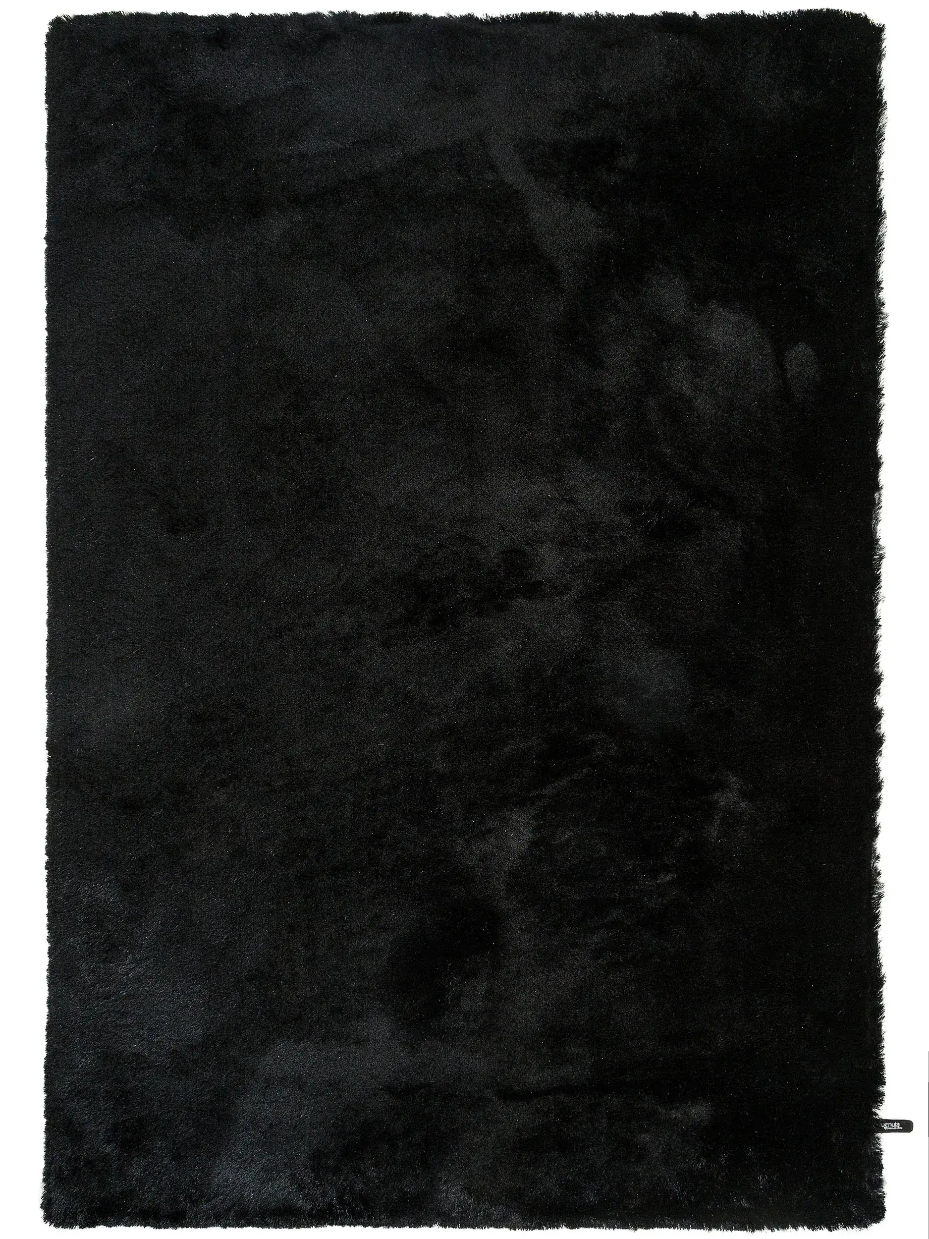 Teppich aus 100% Polyester in Schwarz mit 100% Polyester hohem Flor von benuta Nest