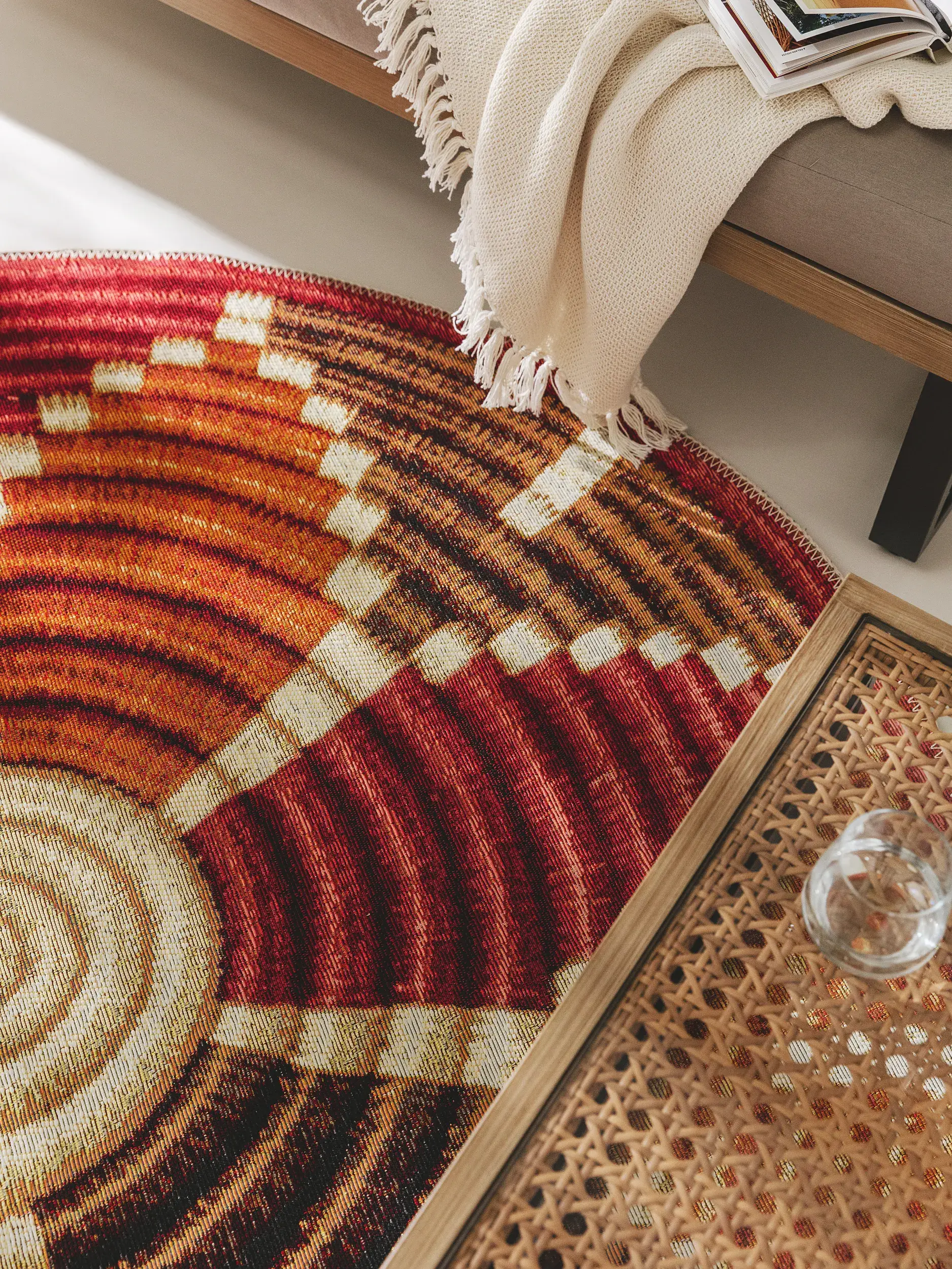 Alfombra de 76% Polipropileno, 24% Poliéster en Multicolor con un pelo de {{Placeholder_Pile Height}} de altura de benuta nest