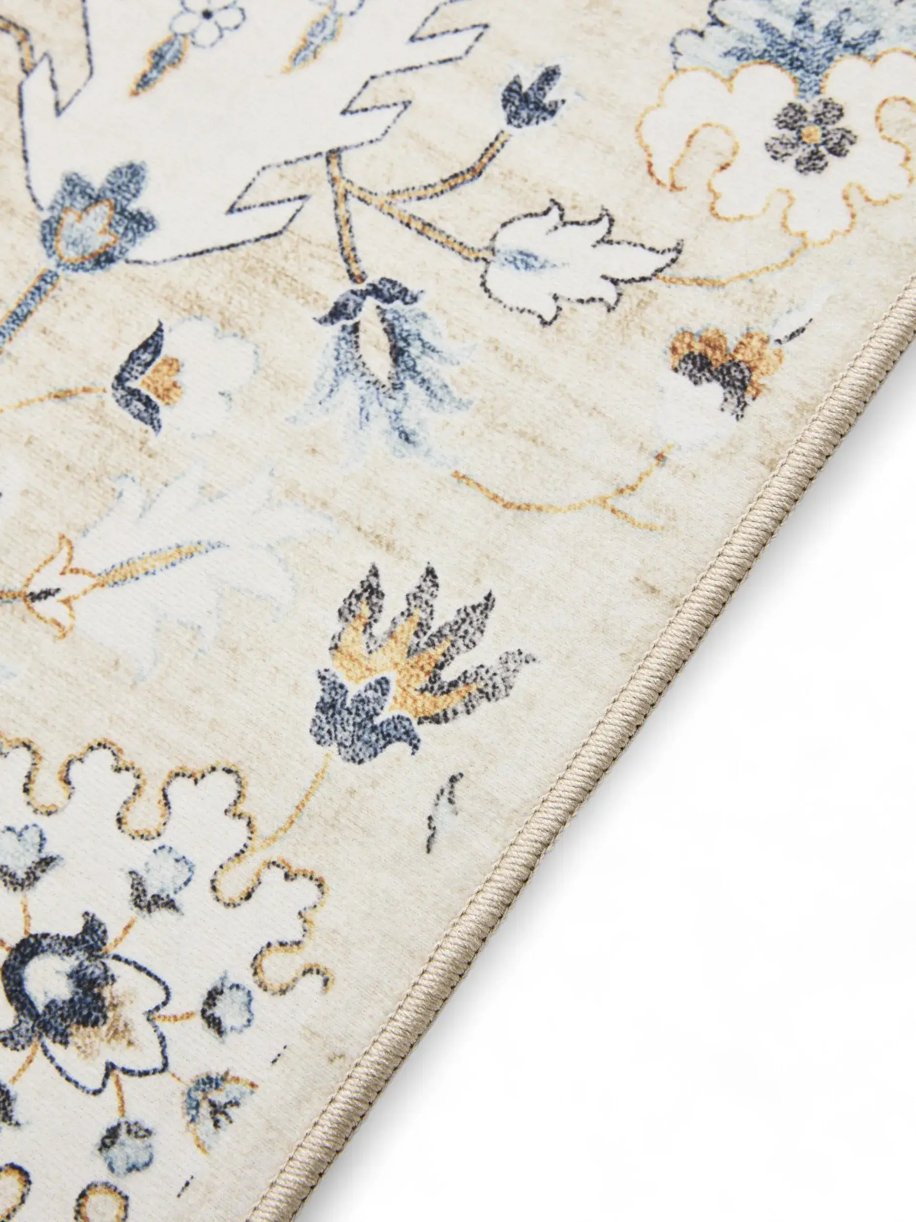 Rug made of 100% Polyester in Beige with a 100% Polyester high pile by benuta Basic