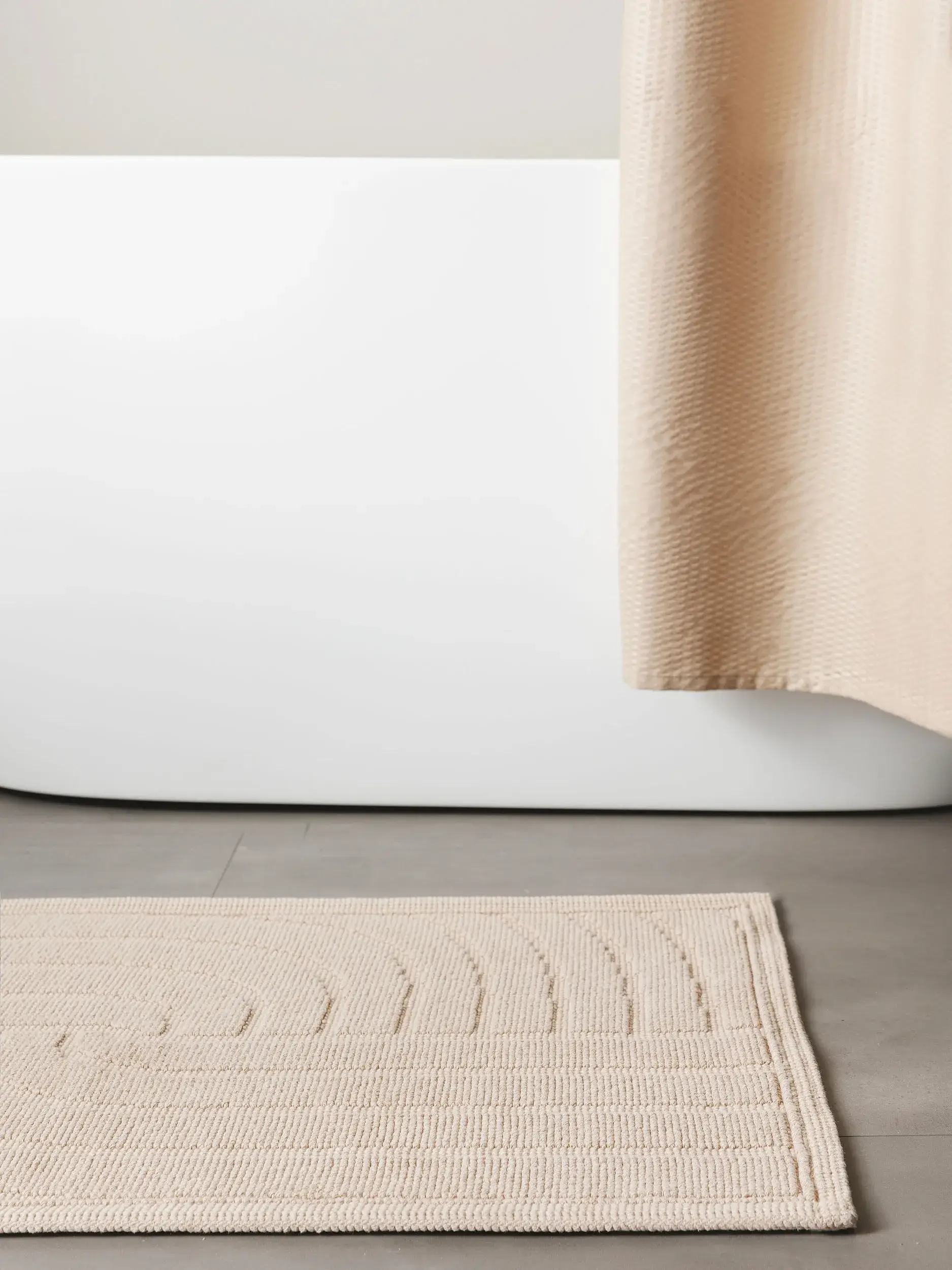 Badematte Jojo Beige Einfarbig-suunnittelussa, valmistettu 100% Baumwolleista, benuta Nestin toimesta