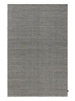 Alfombra de lana Hera Beige/Negro