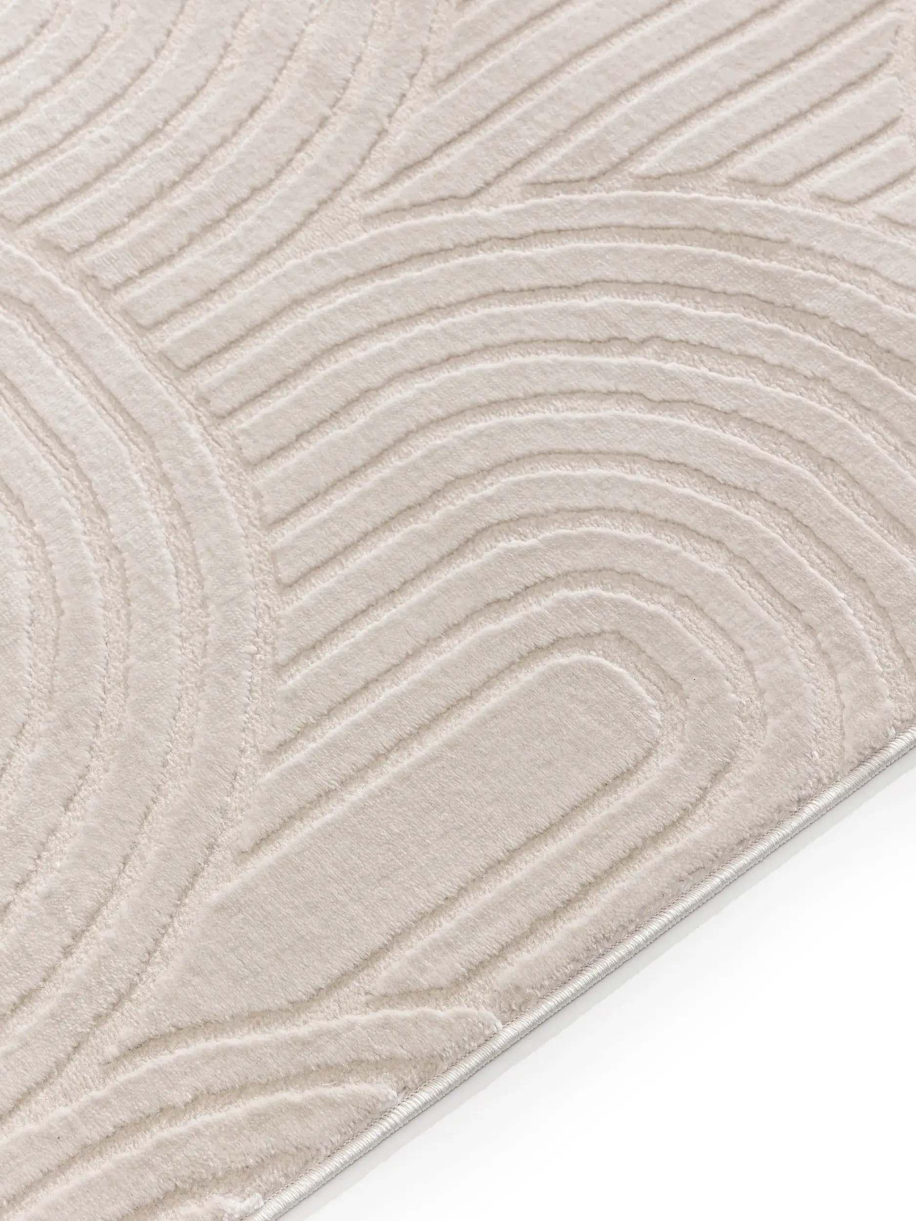 Teppe av 60% Polyester, 40% Polypropylen i Weiß med 60% Polyester, 40% Polypropylen høy lugg fra benuta Basic