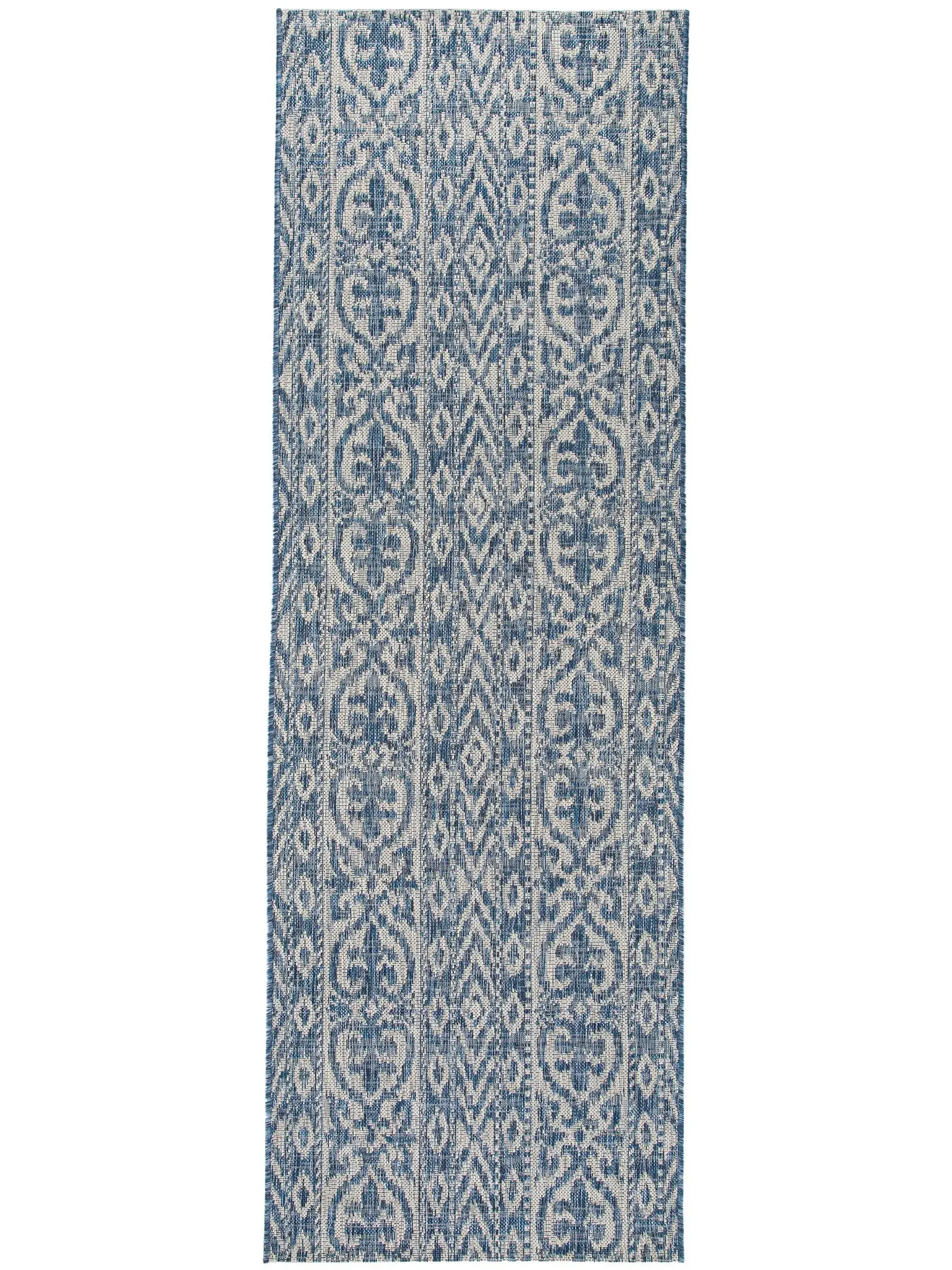Teppich aus 100% Polypropylen in Blau mit 100% Polypropylen hohem Flor von benuta