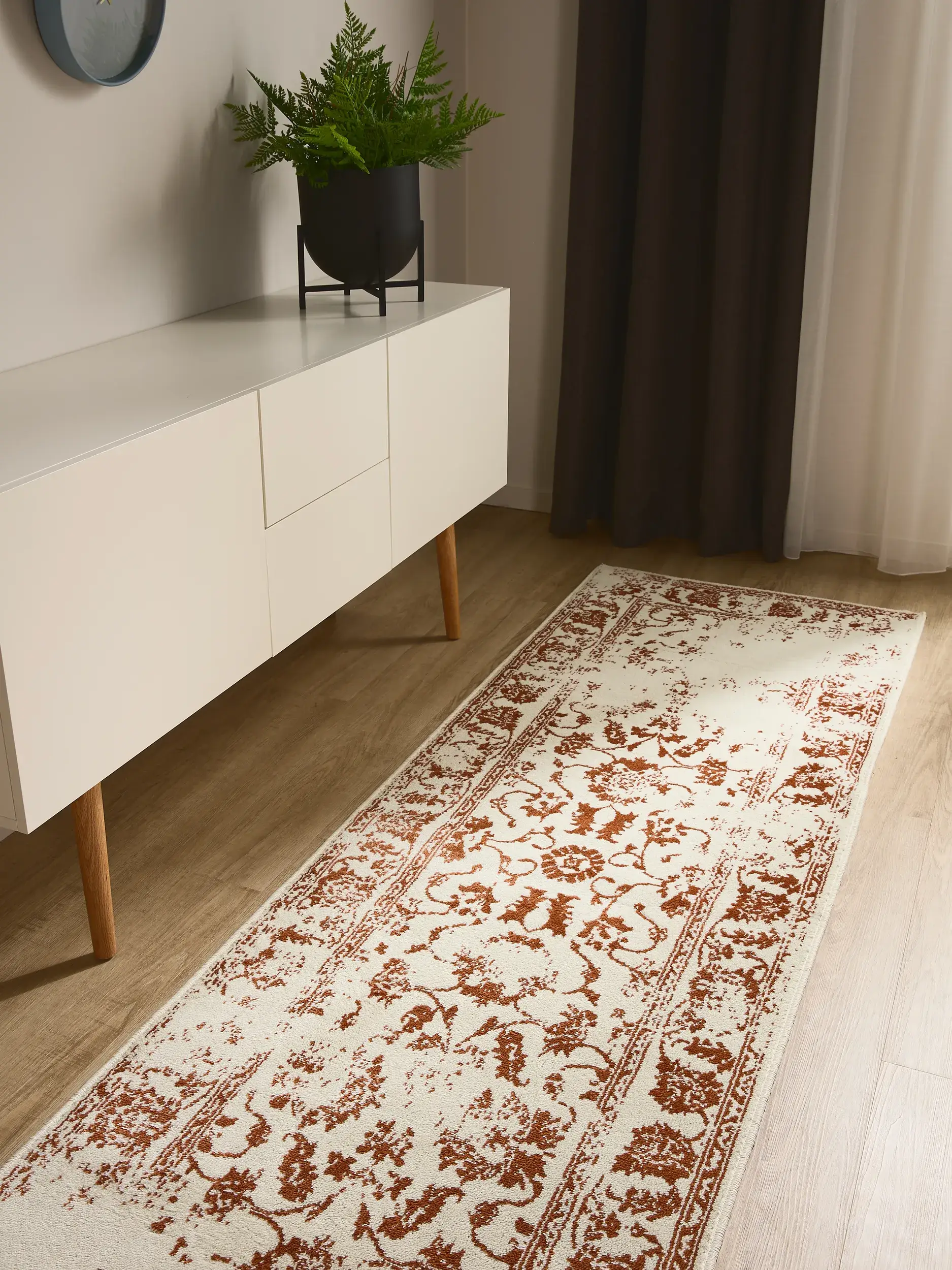 Rug made of 100% Polypropylen in Beige with a 100% Polypropylen high pile by benuta Basic