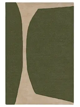 Alfombra de material reciclado Smilla Verde