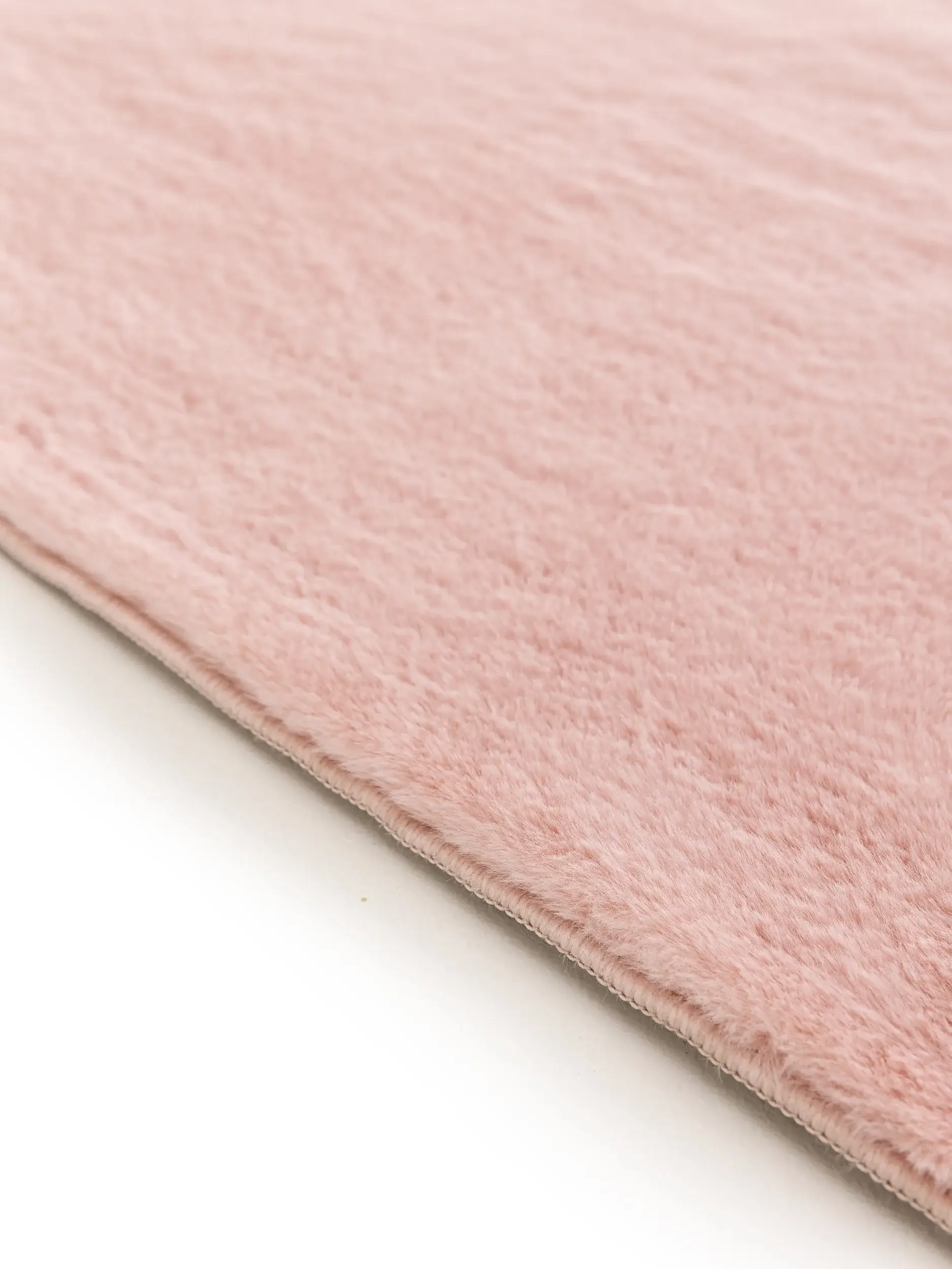 Tapete de 100% Polyester em Rosa com pelo de 100% Polyester de altura da benuta Basic