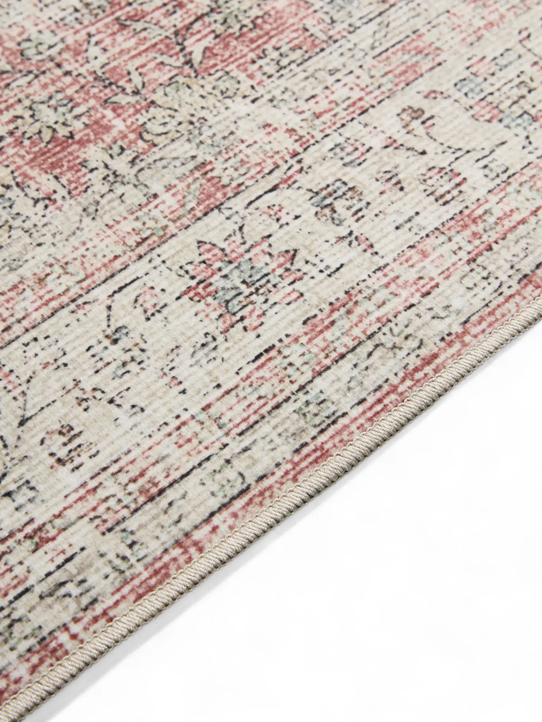 Rug made of 100% Polyester in Beige with a 100% Polyester high pile by benuta Basic