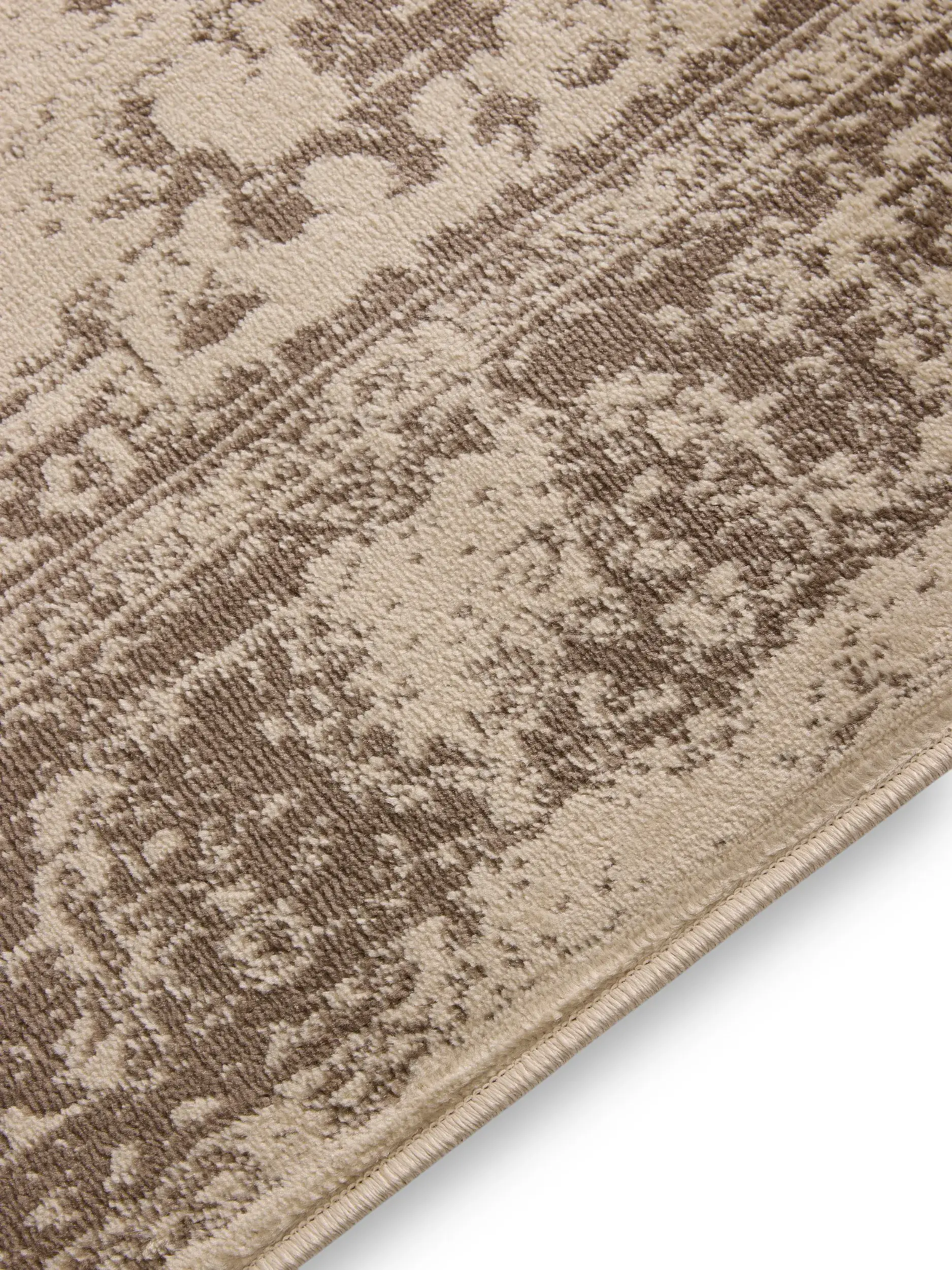 Rug made of 100% Polypropylen in Beige with a 100% Polypropylen high pile by benuta Basic
