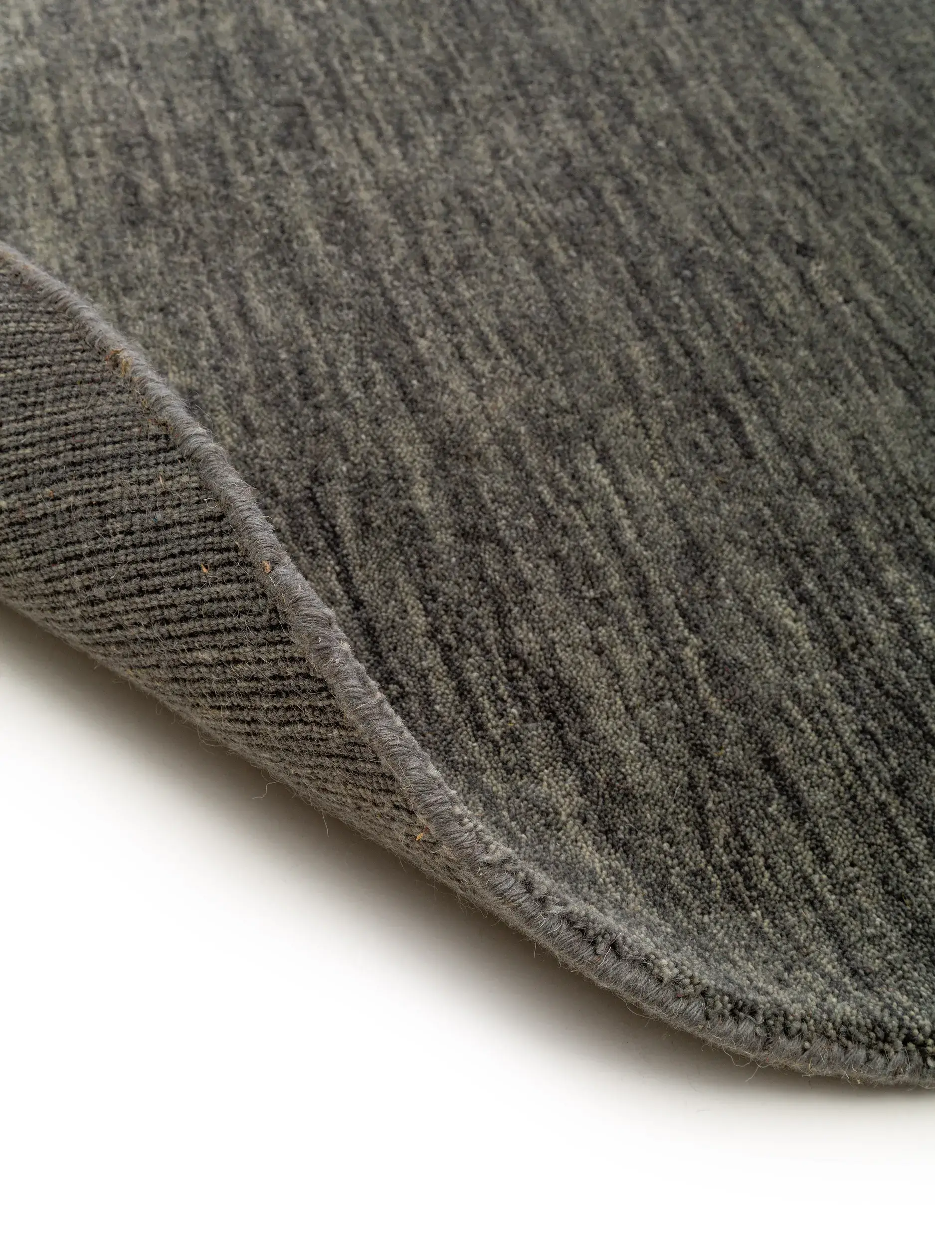 Tappeto di 100% Lana in Grigio con pelo alto 100% Lana da benuta nest