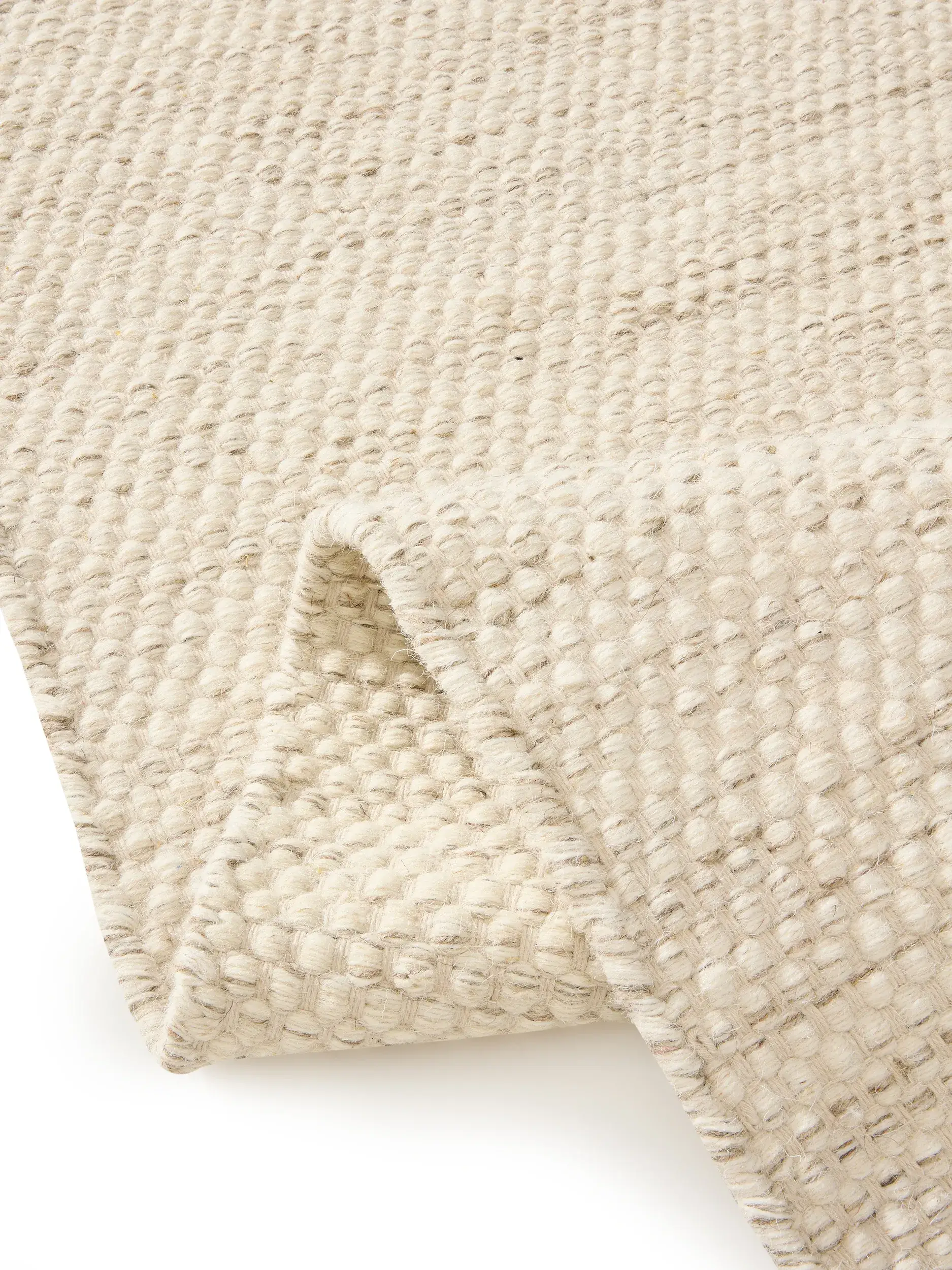 Vloerkleed Rocco van 80% Wol, 20% Katoen in Beige van benuta pure