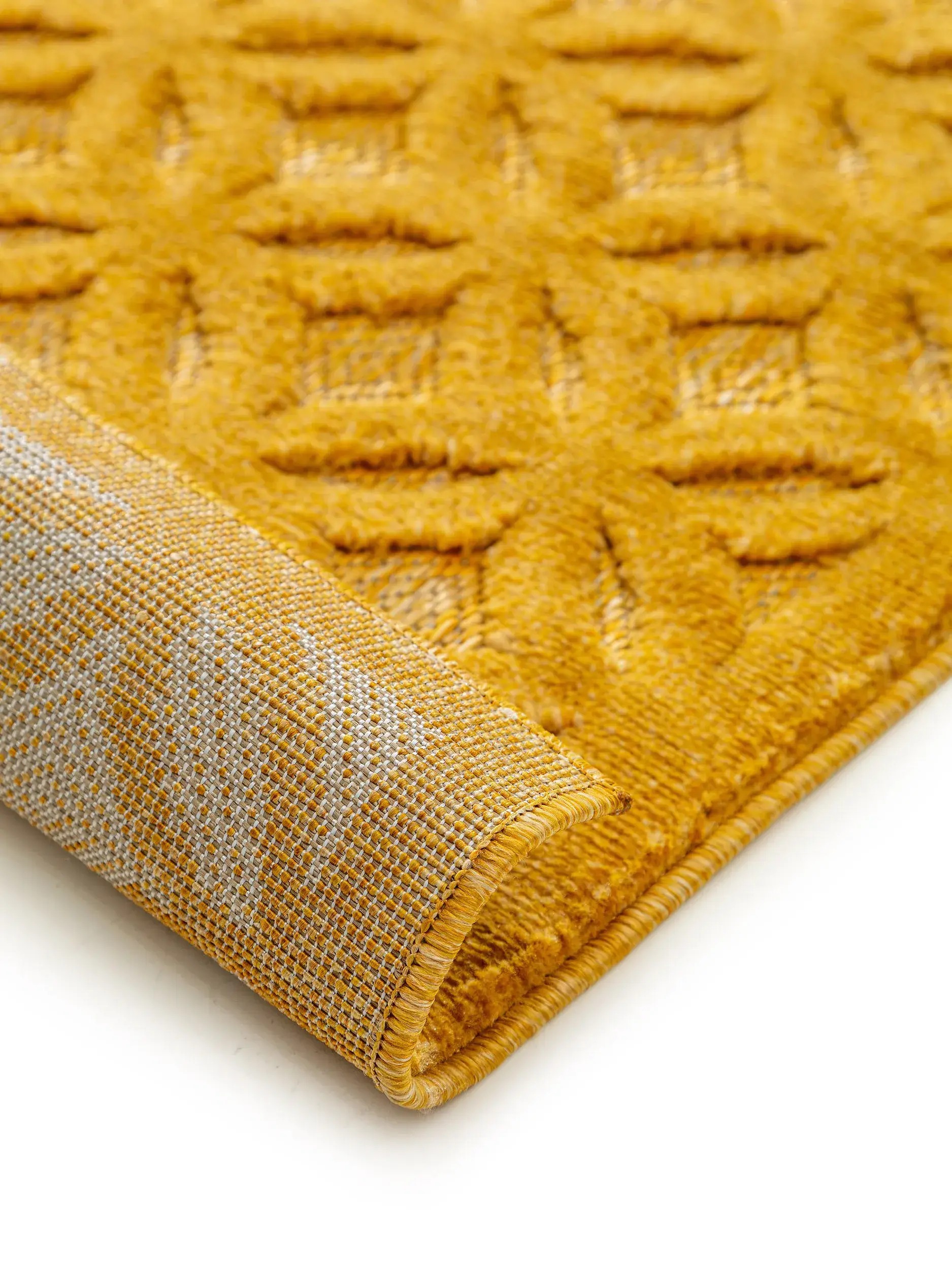 Teppich Bonte aus 100% Polypropylen in Gelb von benuta Nest