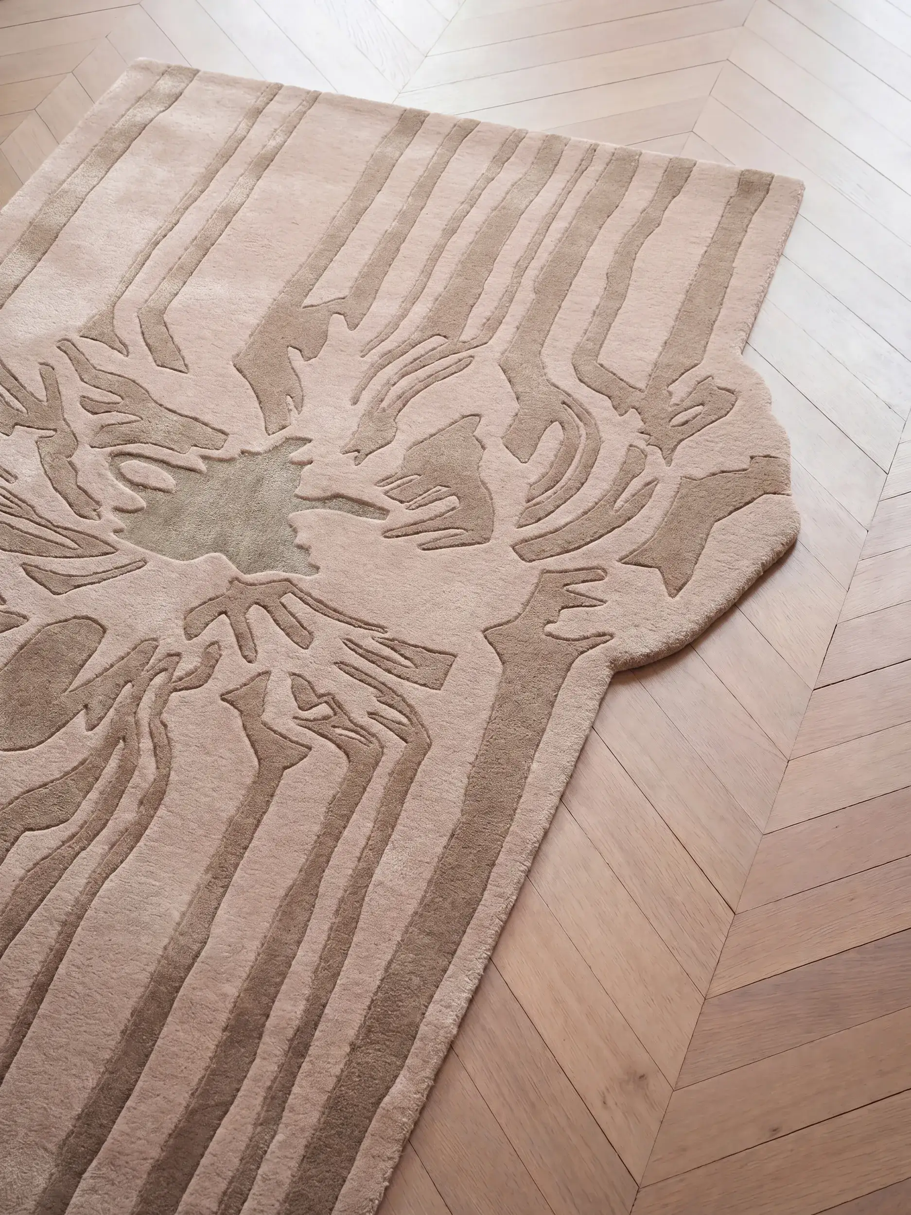Tapis Lilya en 98% Laine (50% de Nouvelle-Zélande), 2% Lyocell (TENCEL™) en  de benuta Finest