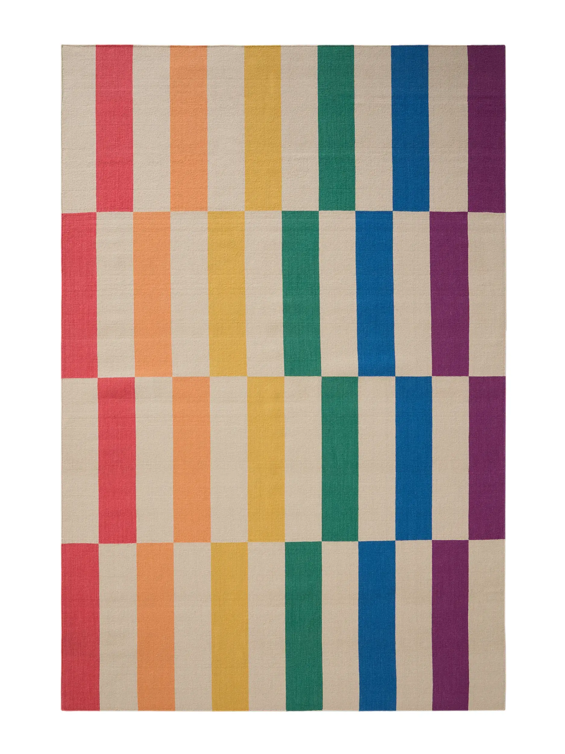 Tappeto a tessitura piatta Judith Multicolor di 