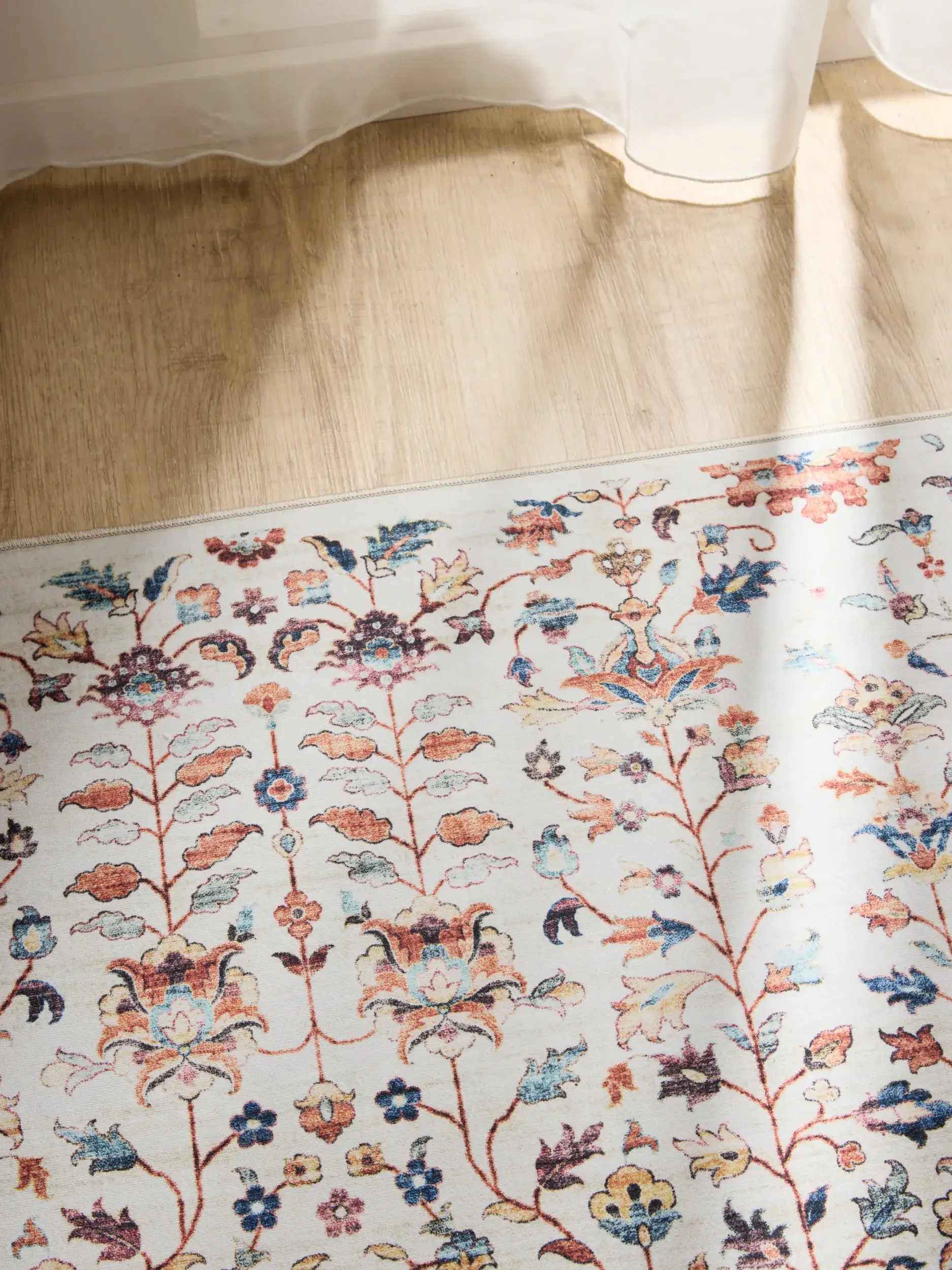 Rug made of 100% Polyester in Multicolour with a 100% Polyester high pile by benuta Basic