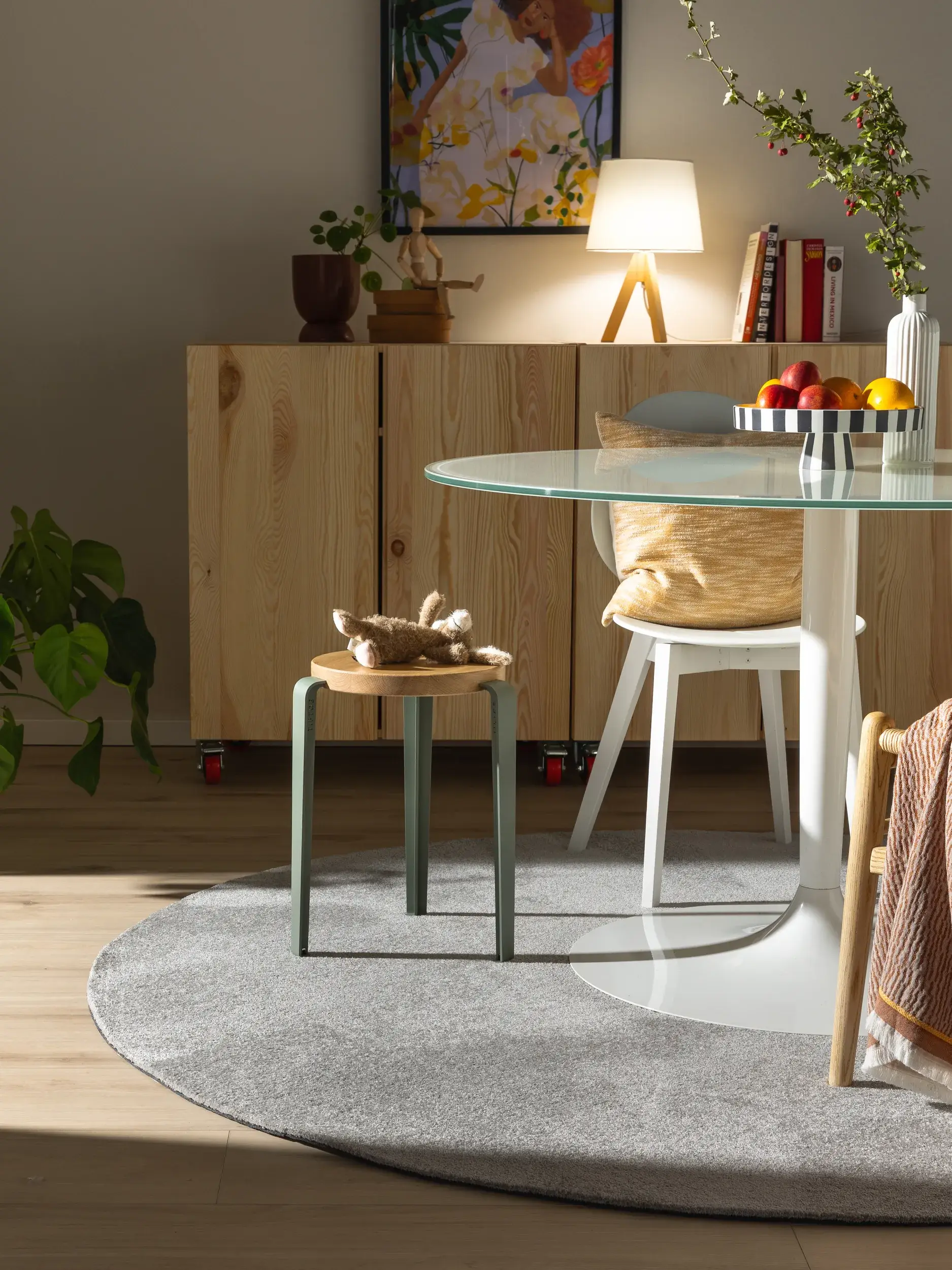 Teppe av 100% Polyester (30% recycelt) i Grau med 100% Polyester (30% recycelt) høy lugg fra benuta Nest