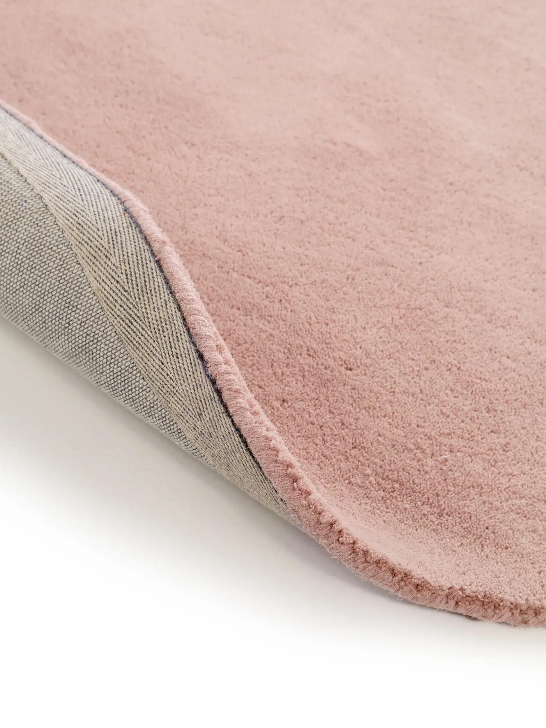 Teppich aus 100% Wolle in Rosa mit 100% Wolle hohem Flor von benuta Nest