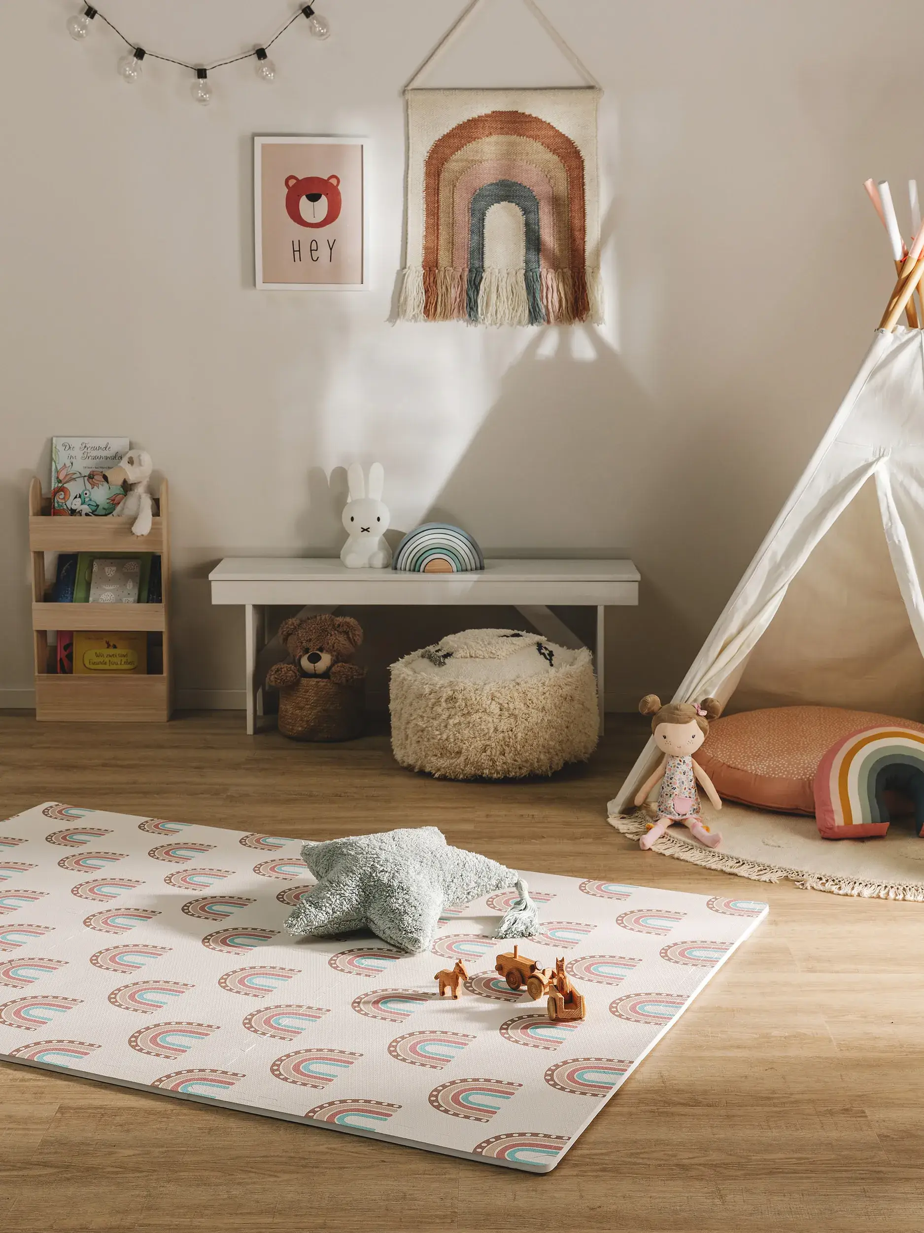 Spielmatte Rainbow Multicolor im Design Kindermotive aus  von Lytte