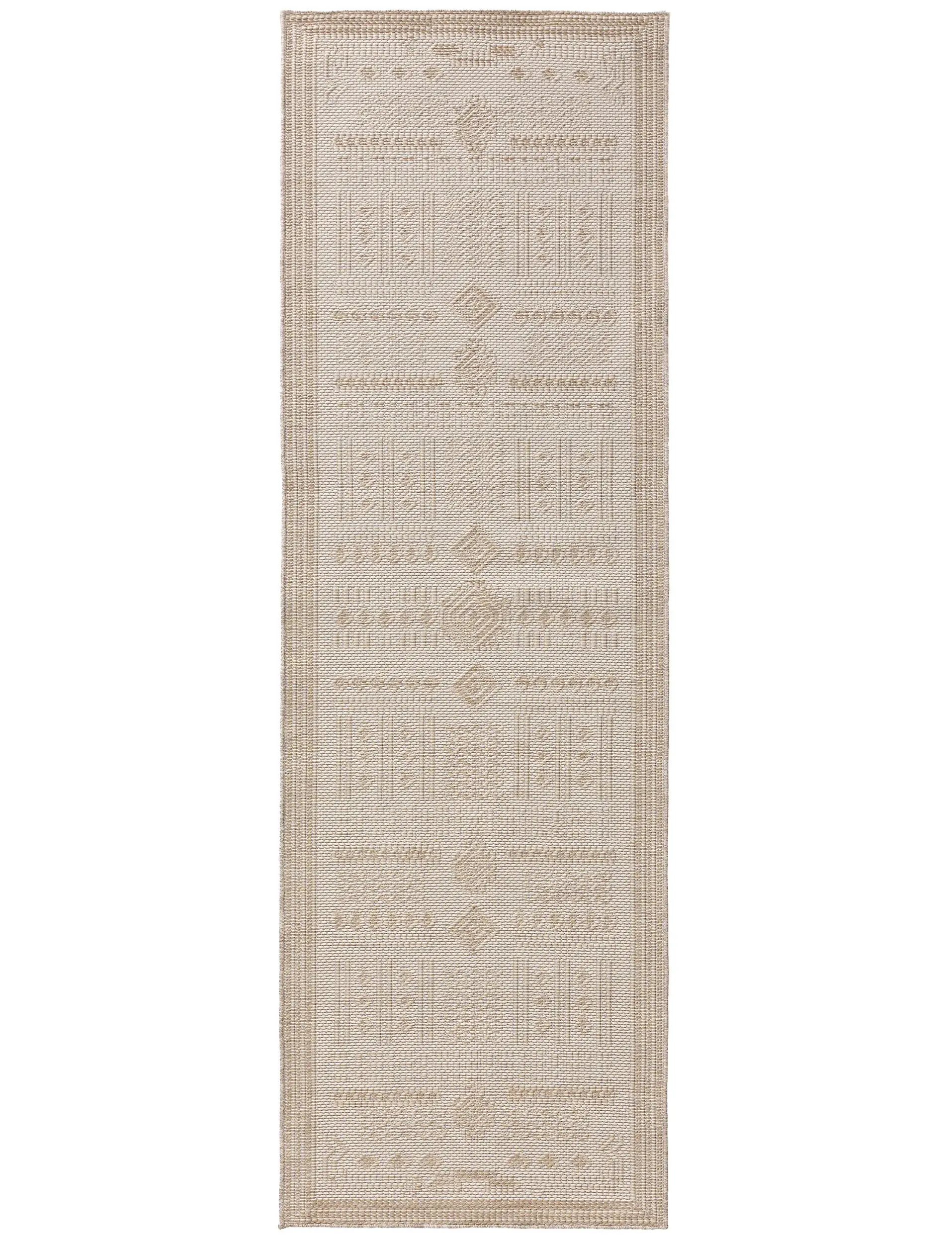 Teppich aus 100% Polypropylen in Weiß mit 100% Polypropylen hohem Flor von benuta Nest
