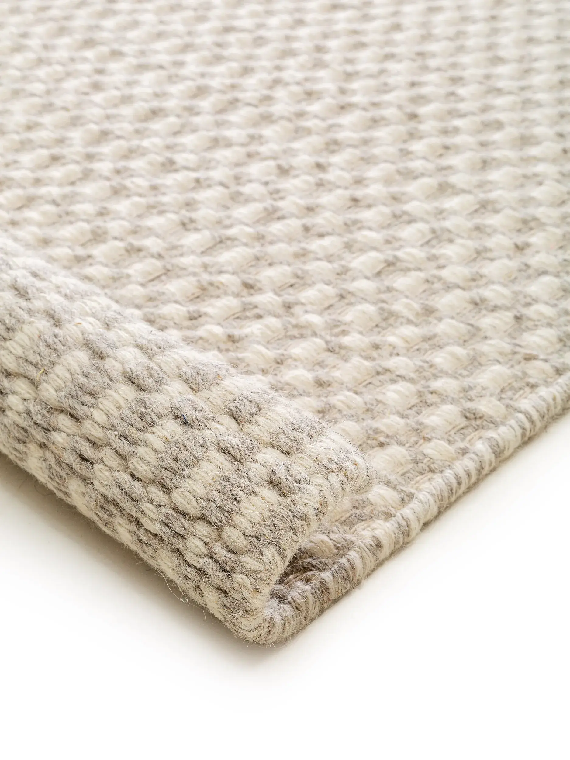 Matta av 80% Ull, 20% Bomull i Beige med 80% Ull, 20% Bomull hög lugg från benuta Finest