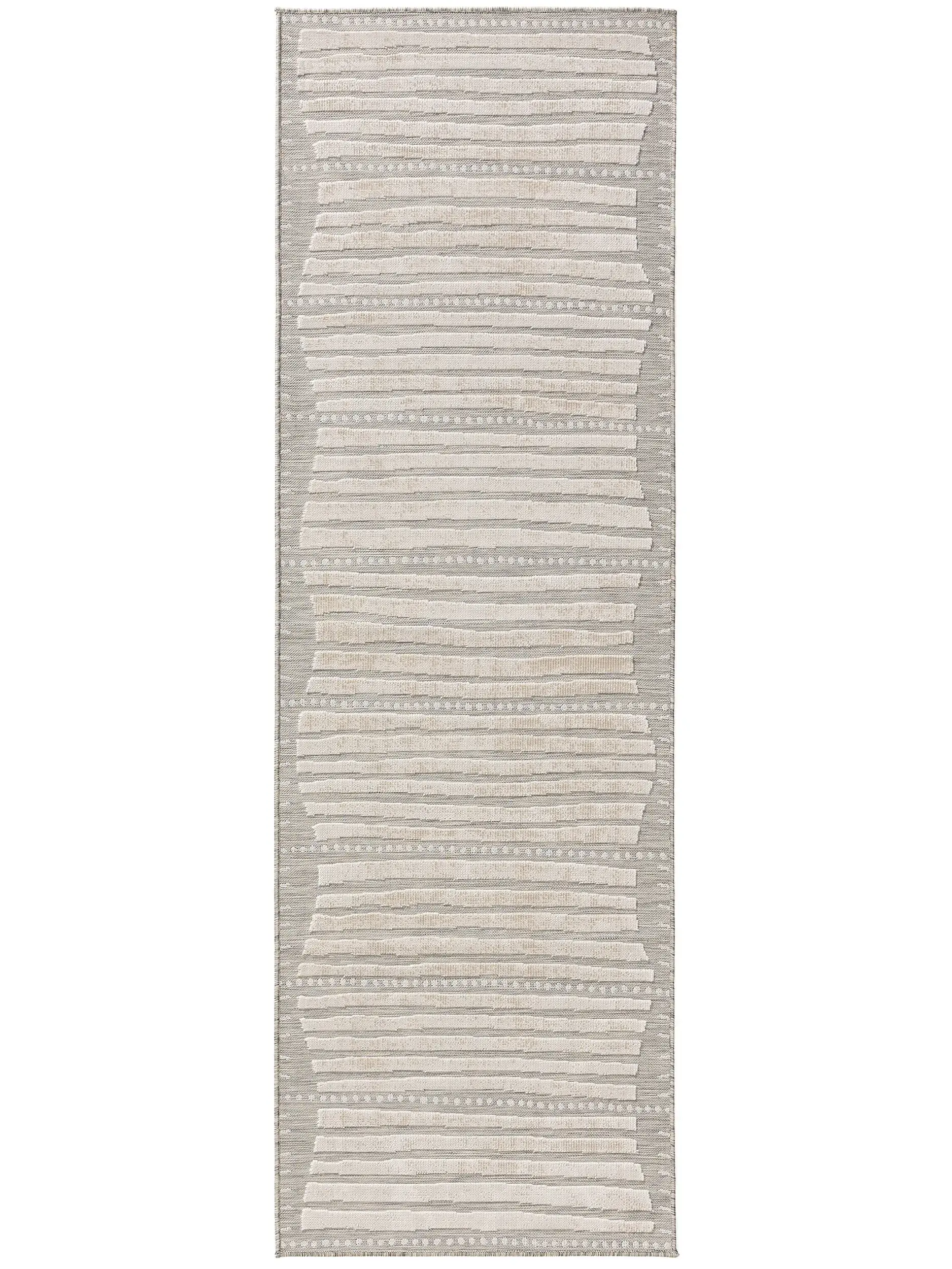 Rug made of 100% Polypropylen in Beige with a 100% Polypropylen high pile by benuta Basic