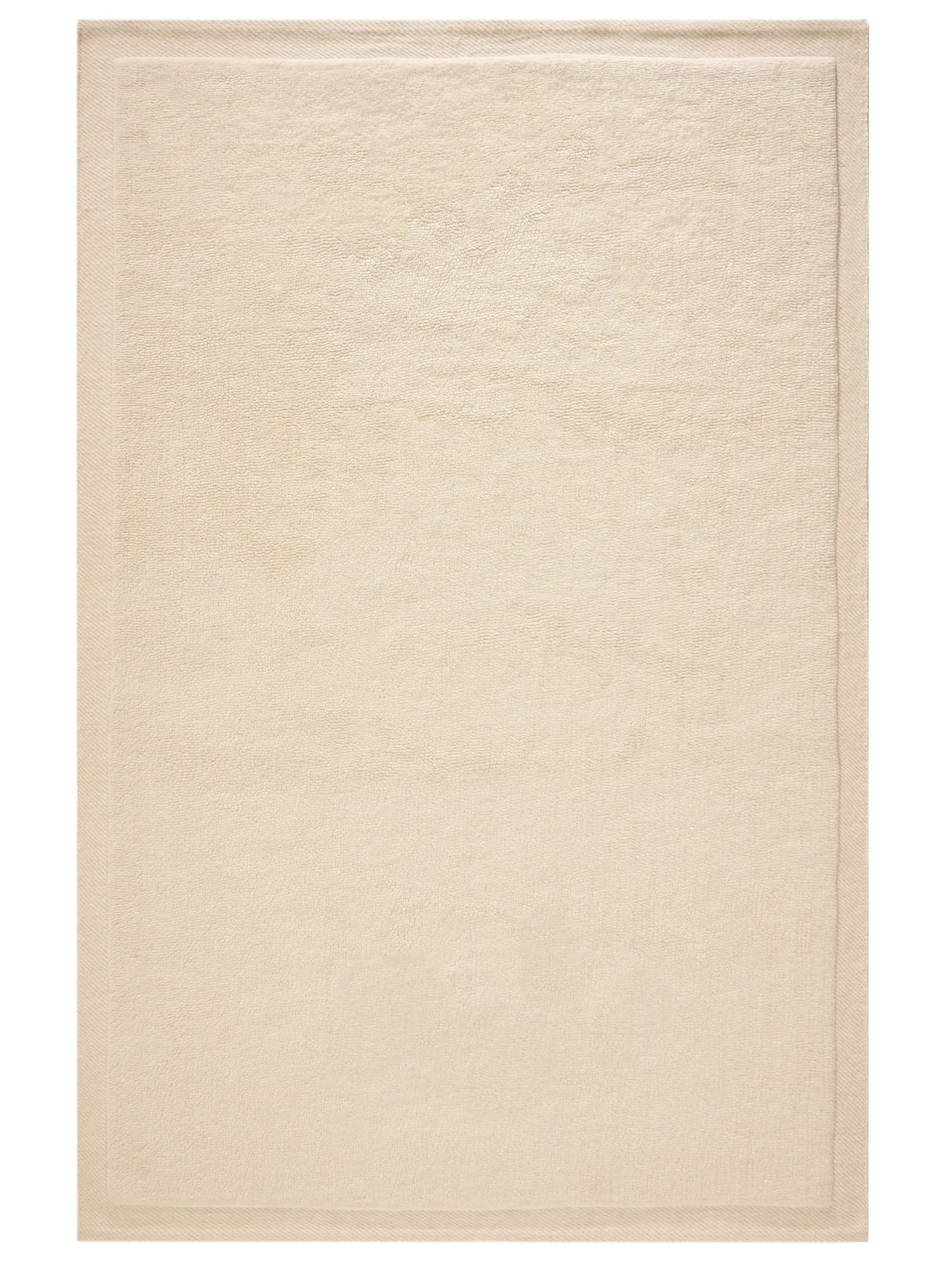 Matta Franco av 50% Ull, 50% Ull (från Nya Zeeland) i Beige från benuta pure