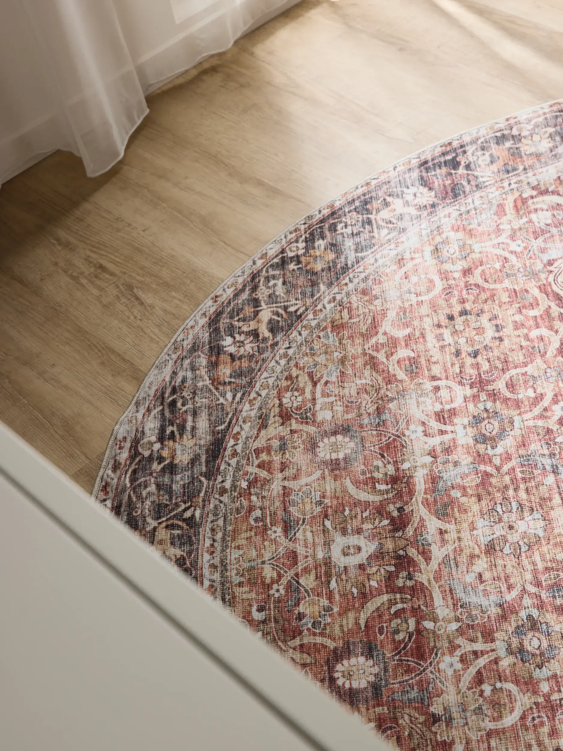 Rug made of 100% Polyester in Multicolour with a 100% Polyester high pile by benuta Basic