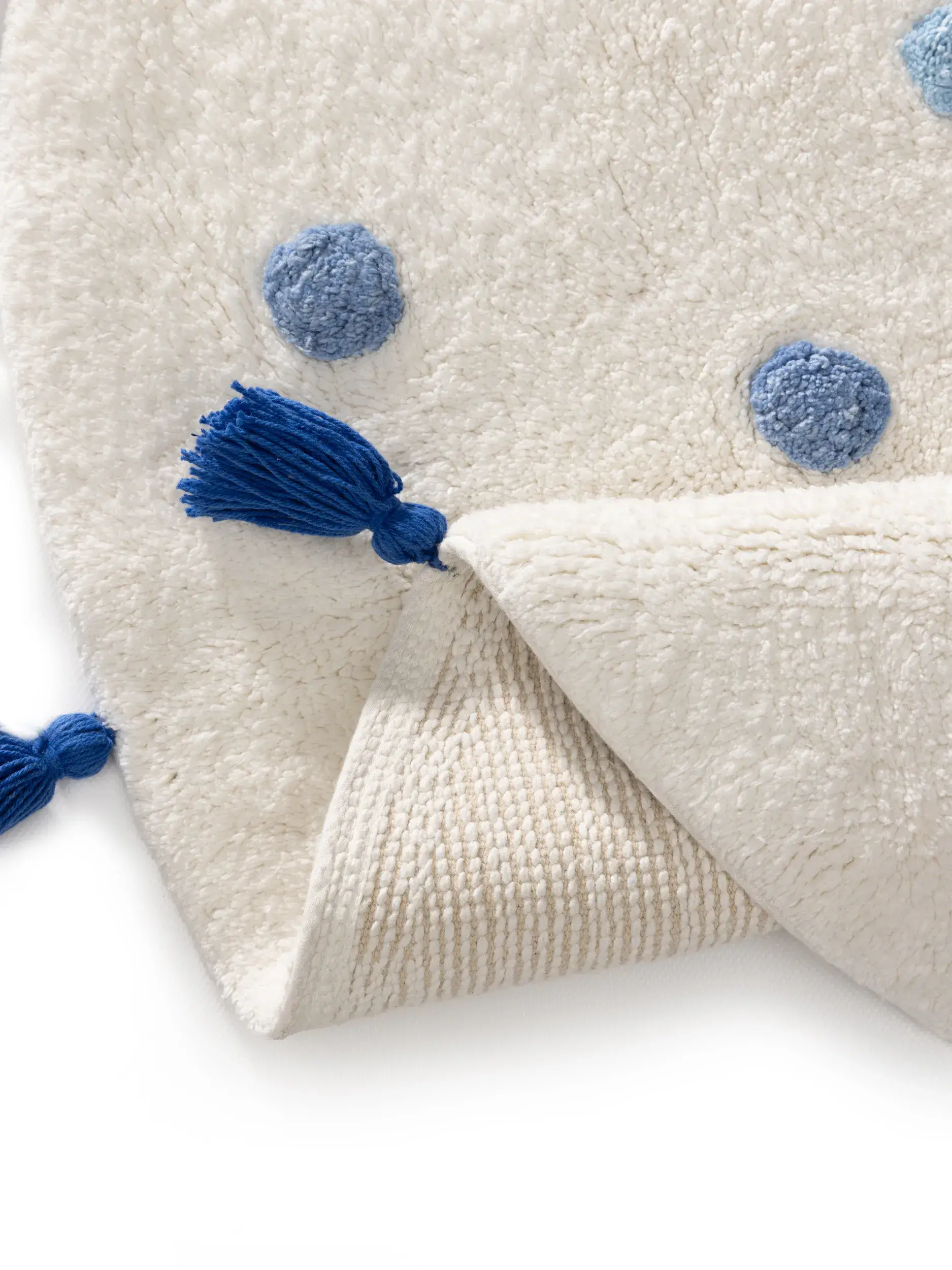 Rug made of 100% Cotton (recycled) in Multicolour with a 100% Cotton (recycled) high pile by Lytte