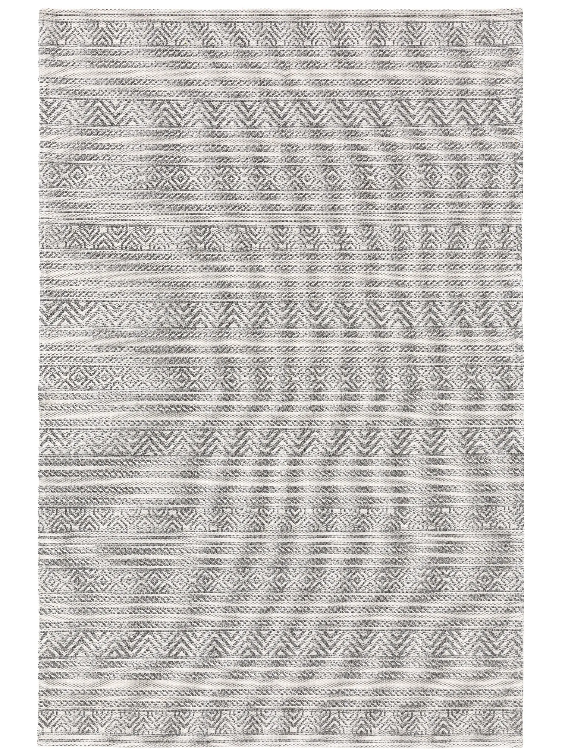 Teppich aus 100% Baumwolle in Grau mit 100% Baumwolle hohem Flor von benuta Nest