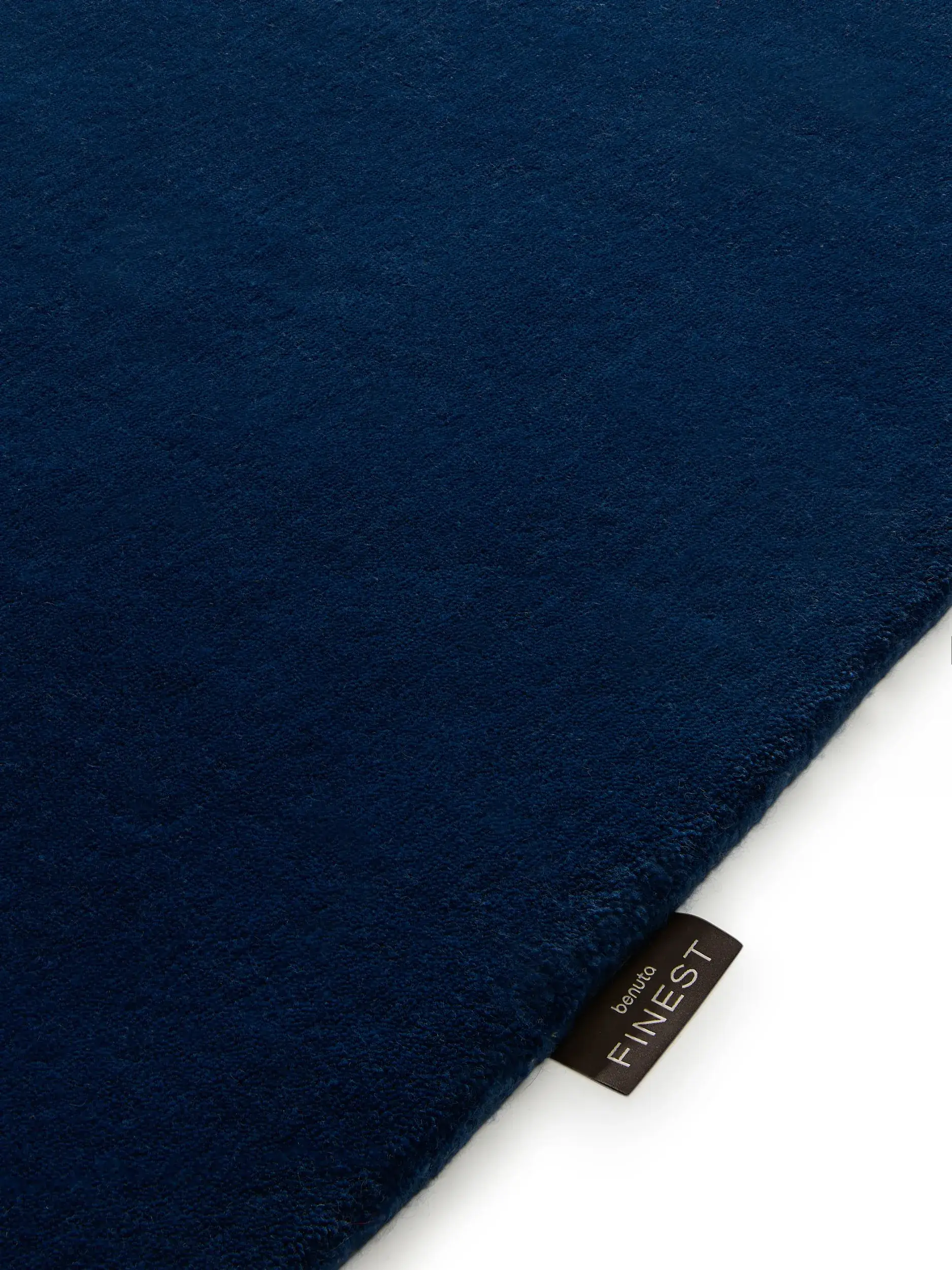 Teppich Mono aus 100% Baumwolle in Blau von benuta