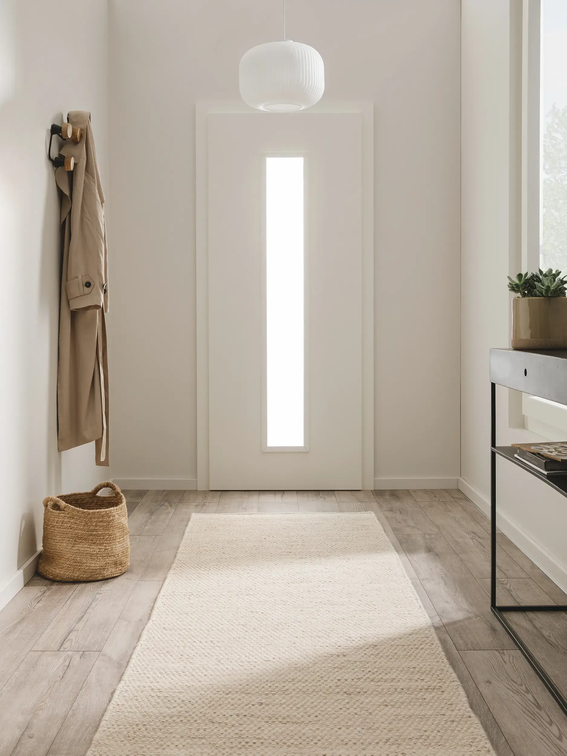 Rug made of 80% Wolle, 20% Baumwolle in Beige with a 80% Wolle, 20% Baumwolle high pile by benuta Pure