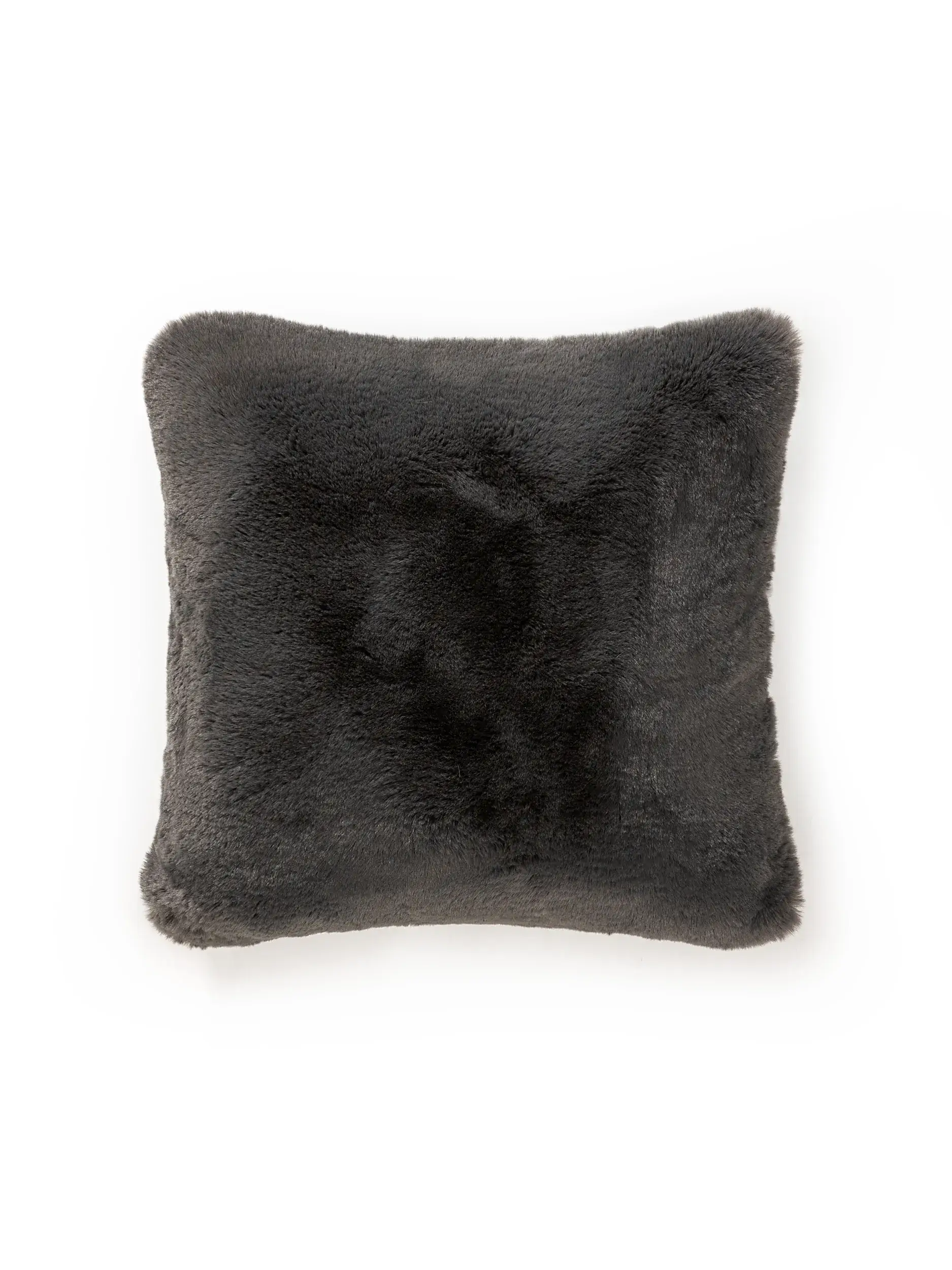 Kissenbezug Dave Anthrazit im Design Einfarbig aus 100% Polyester von benuta Nest