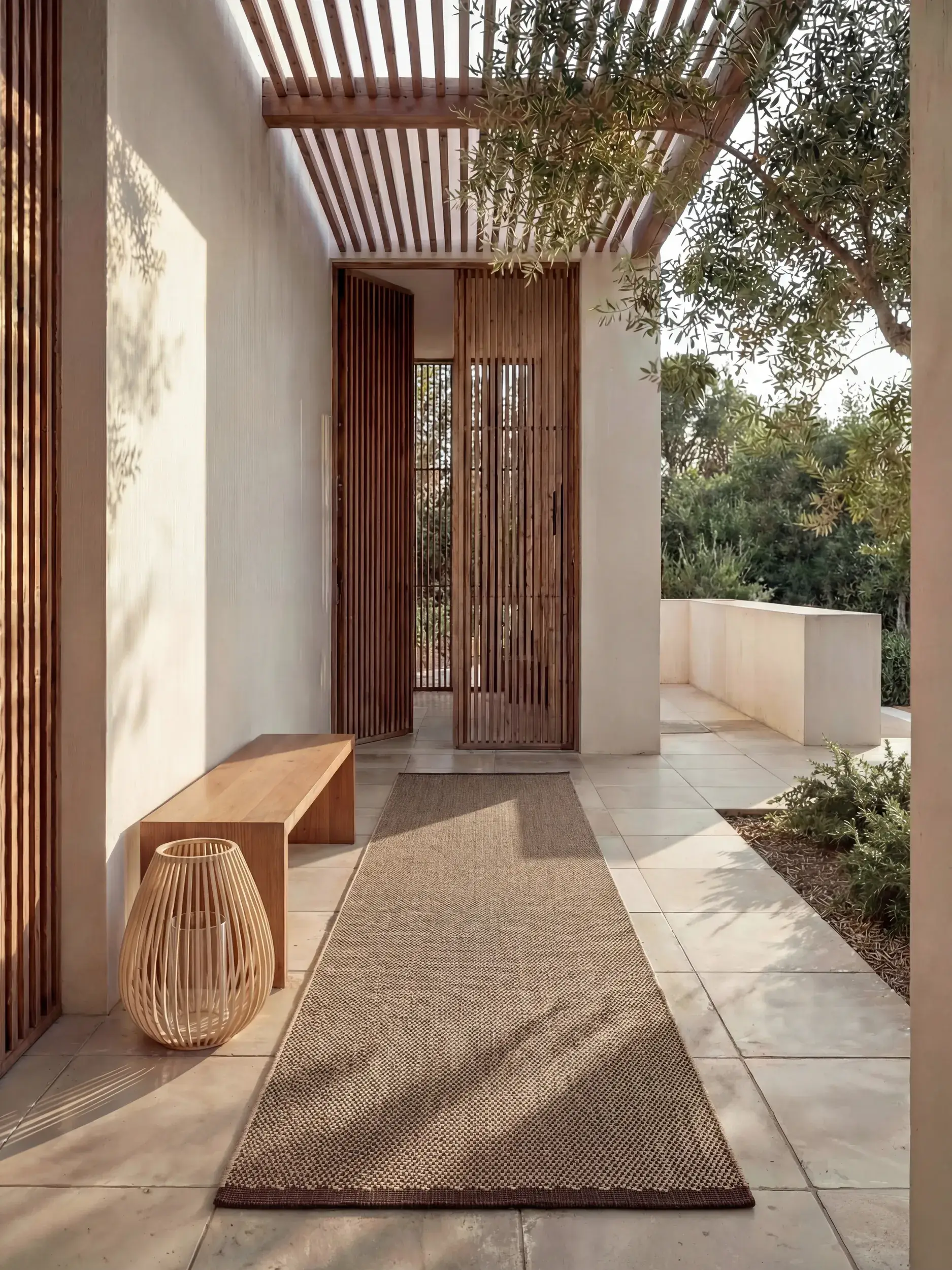 Teppich Arvea aus 100% Polyester (recyceltes PET) in  von benuta Pure