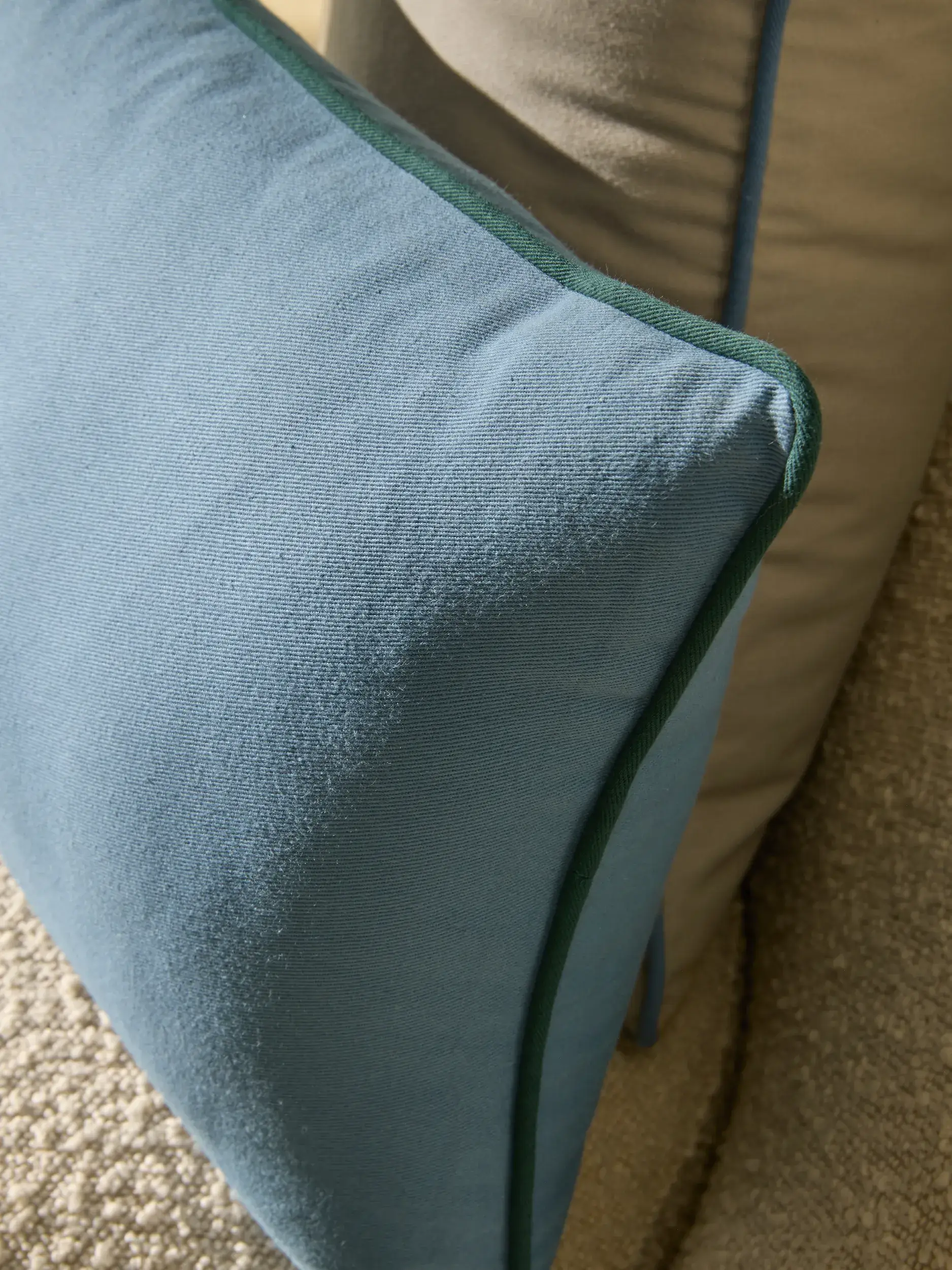 Coussin Ines Bleu/Vert de benuta pure