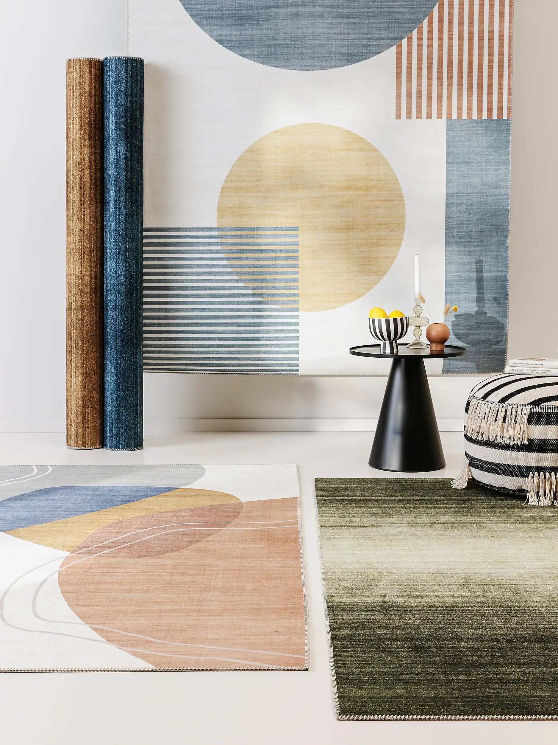 Tapis en 100% Polyester en Multicouleur avec une pile de 100% Polyester de hauteur de benuta POP