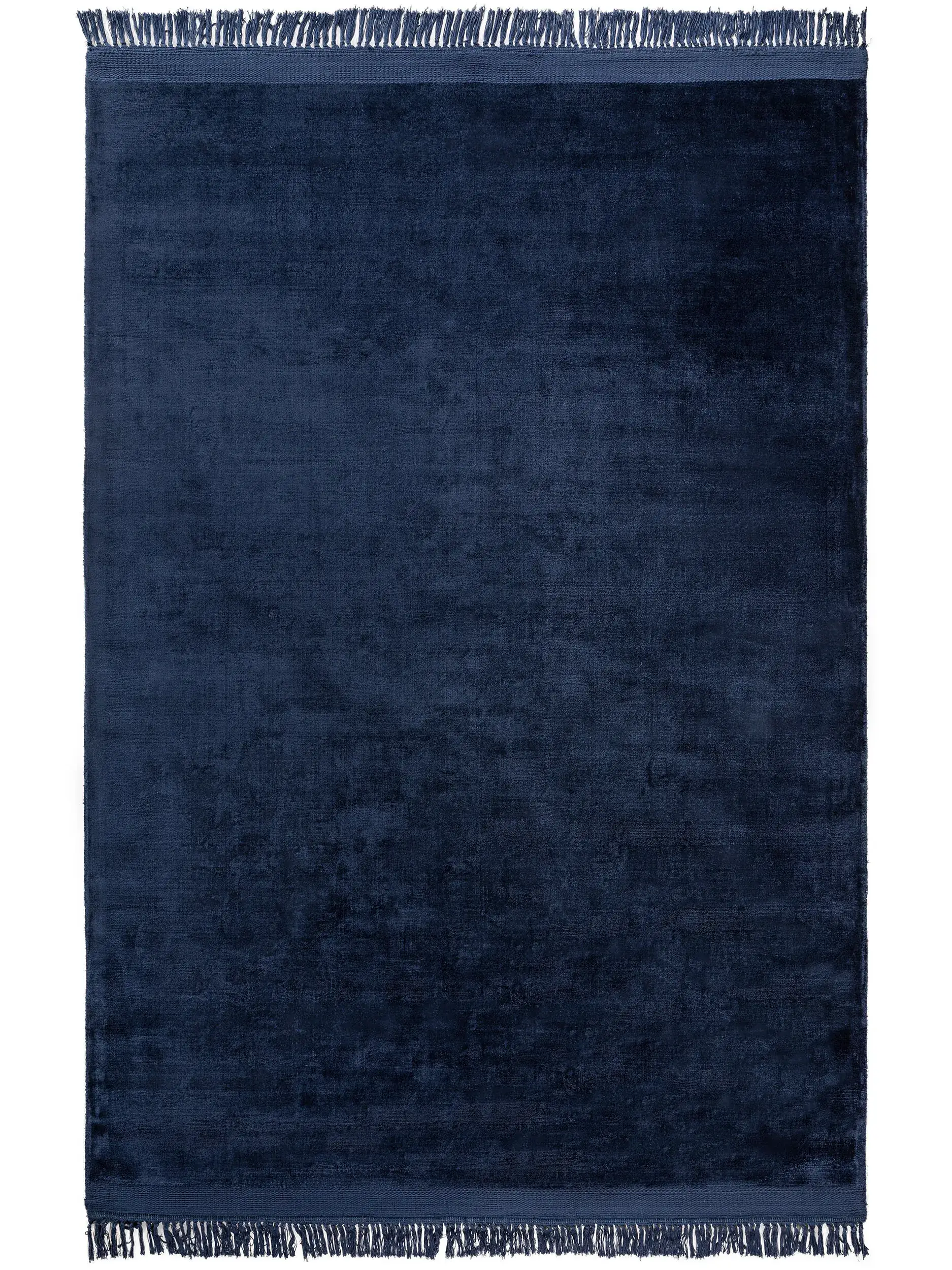 Teppich Pearl aus 100% Viskose in Blau von benuta Finest