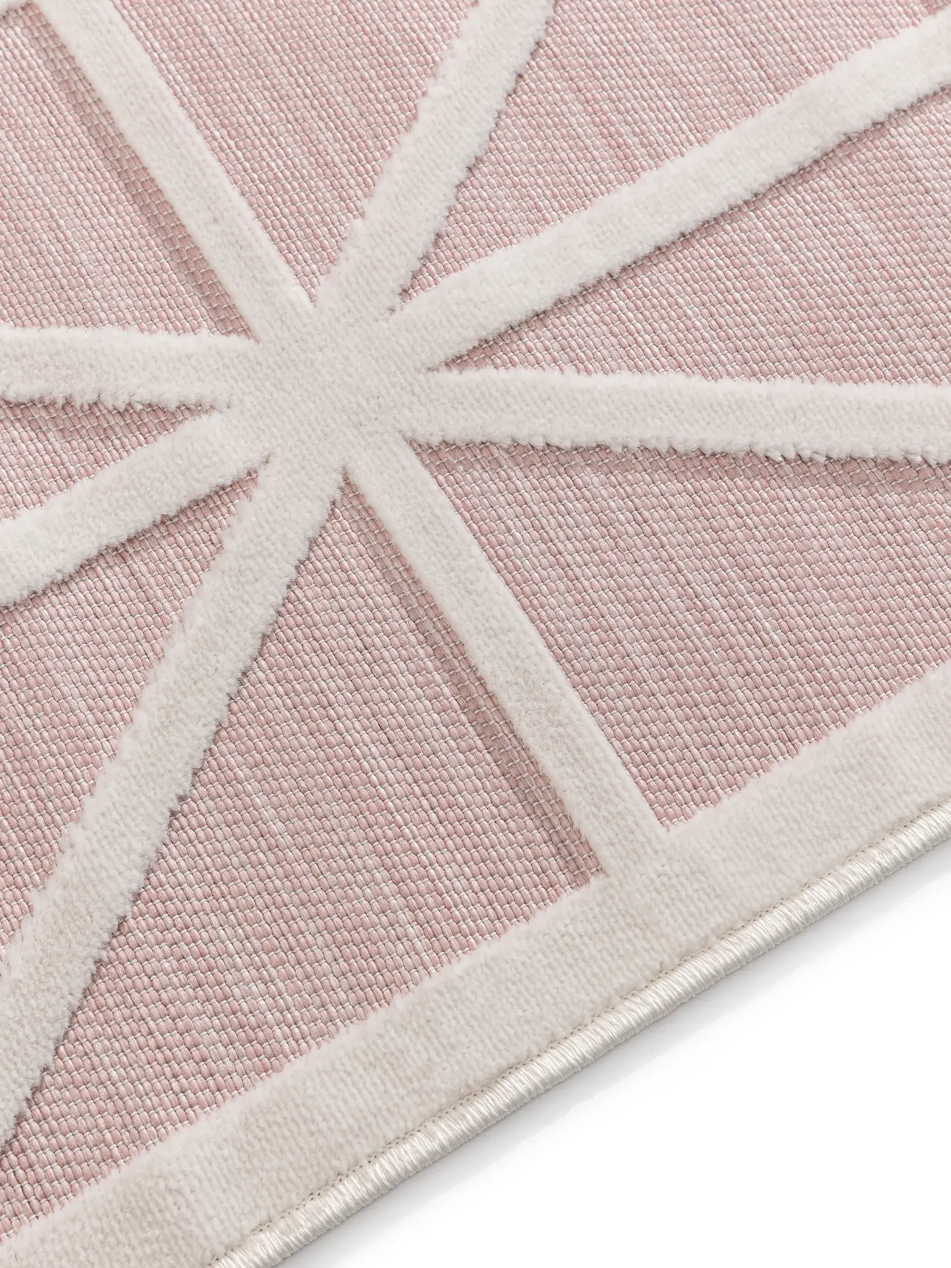 Tappeto di 100% Polipropilene in Rosa con pelo alto 100% Polipropilene da benuta POP