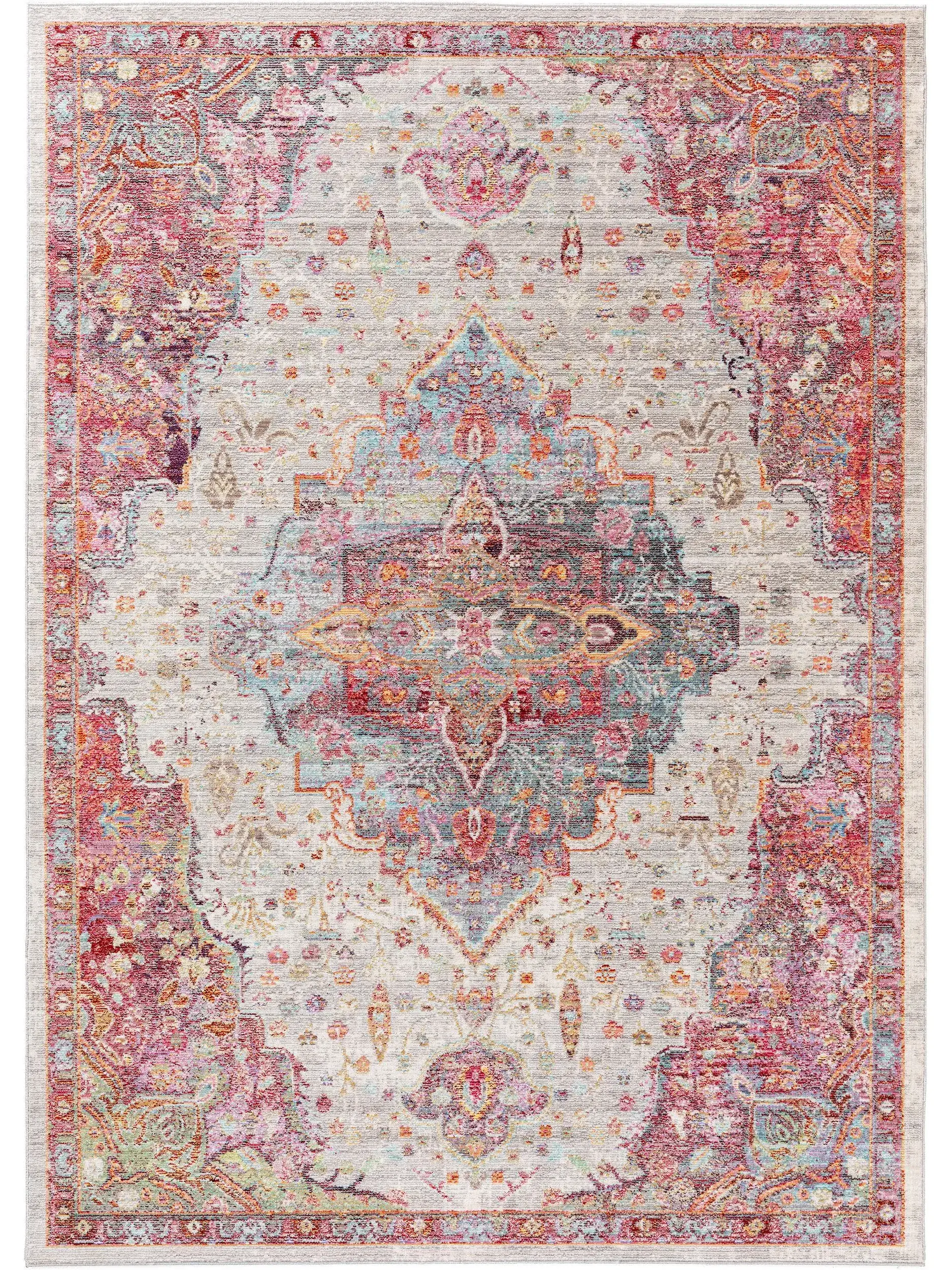 Tapis en 100% Polyester en Multicouleur avec une pile de 100% Polyester de hauteur de benuta nest