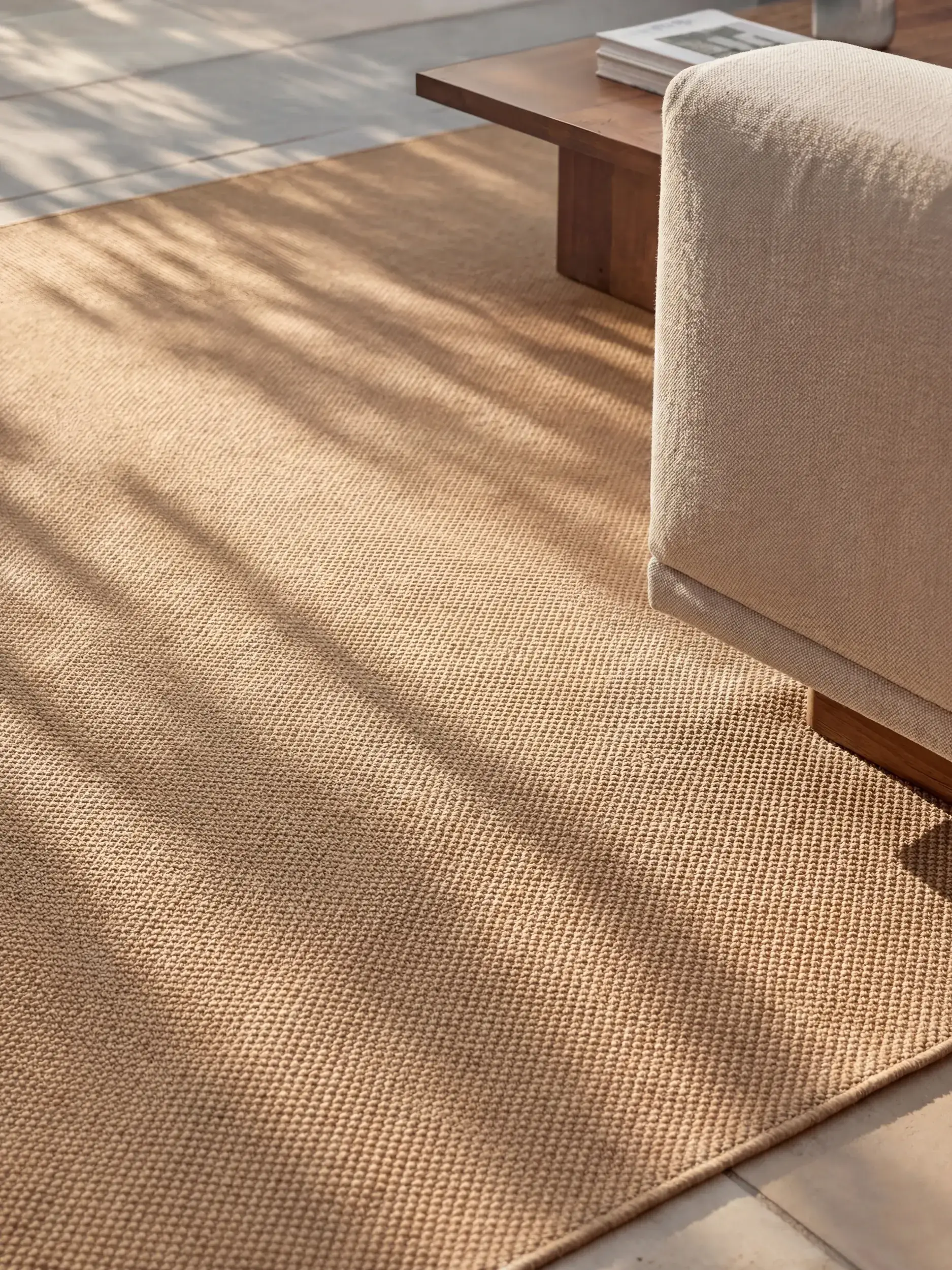 Teppich Arvea aus 100% Polyester (recyceltes PET) in  von benuta Pure