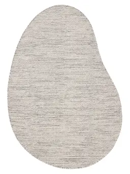 Wollteppich Rocco Beige/Schwarz