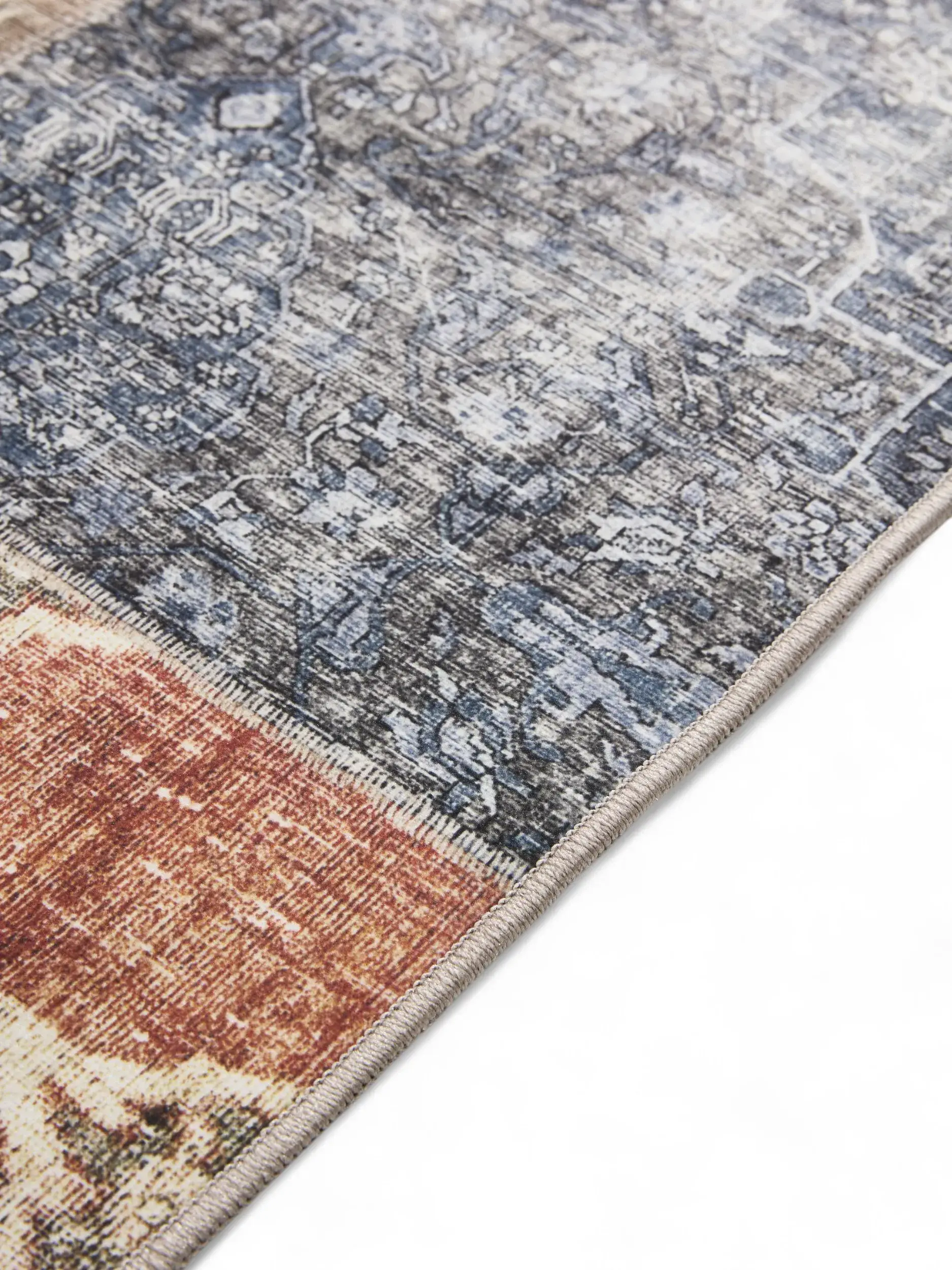 Rug made of 100% Polyester in Multicolour with a 100% Polyester high pile by benuta Basic