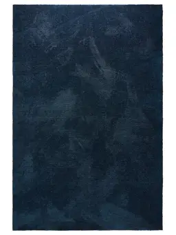 Waschbarer Teppich Nina Dunkelblau