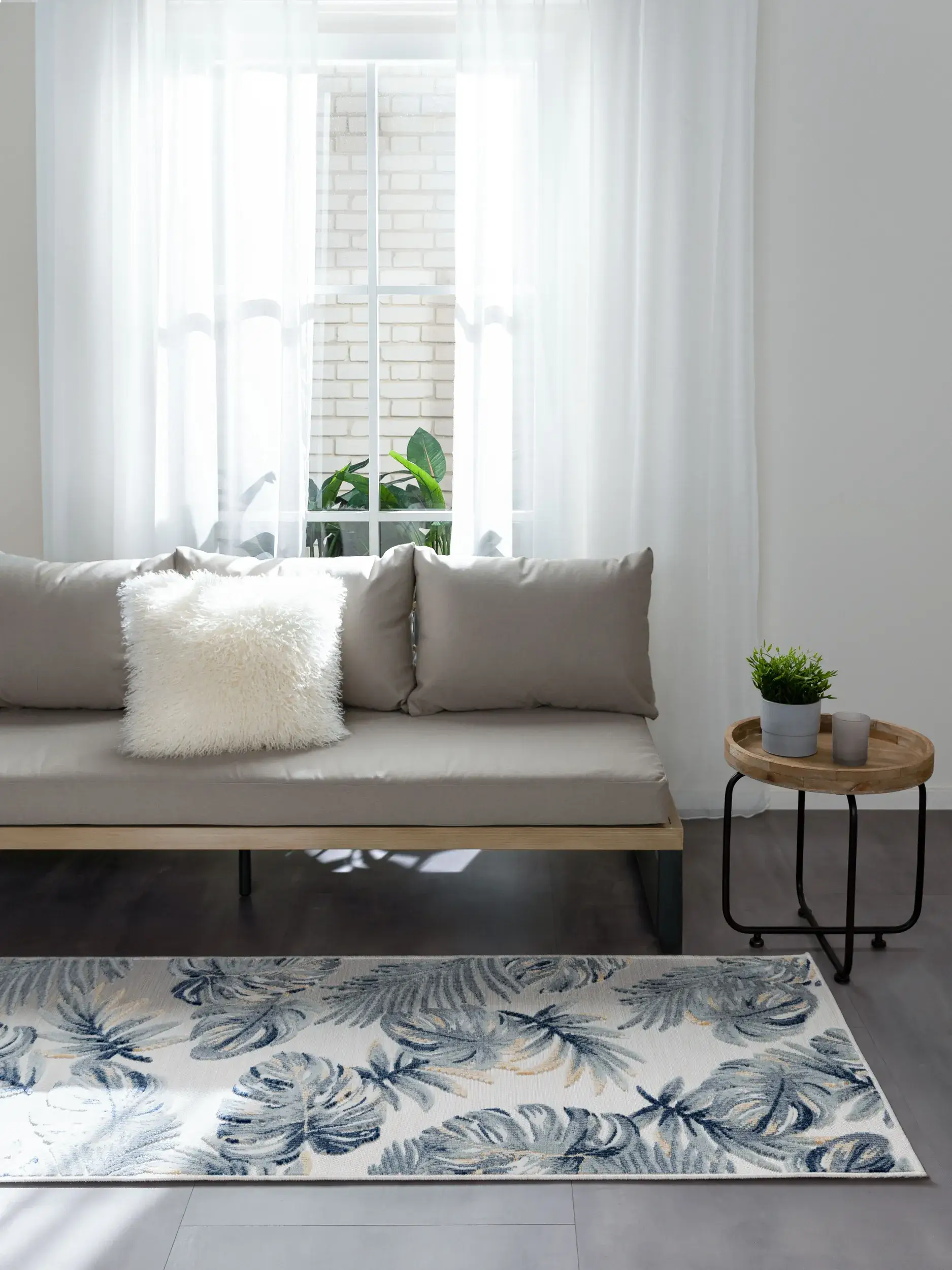 Rug made of 100% Polypropylen in Multicolour with a 100% Polypropylen high pile by benuta Basic