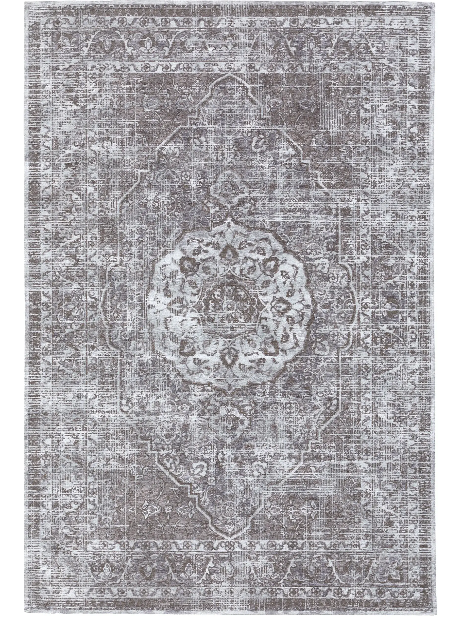 Alfombra de tejido plano Frencie Gris de 