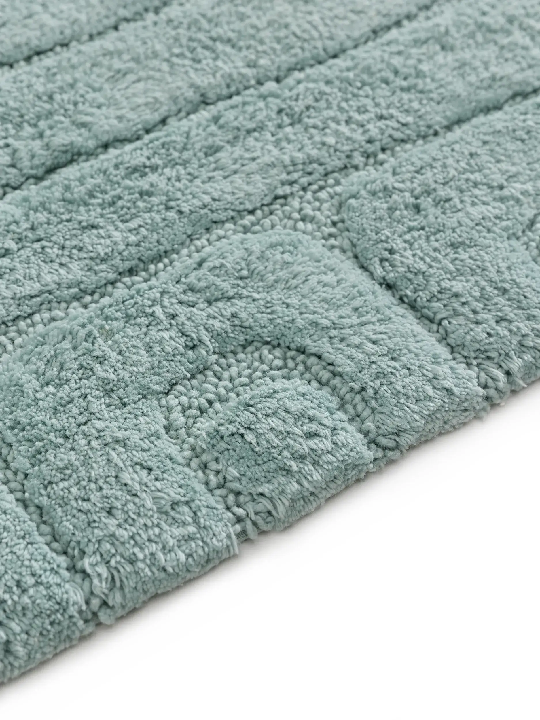 Badematte Dan Blau Geometrisch-suunnittelussa, valmistettu 100% Baumwolleista, benuta Nestin toimesta