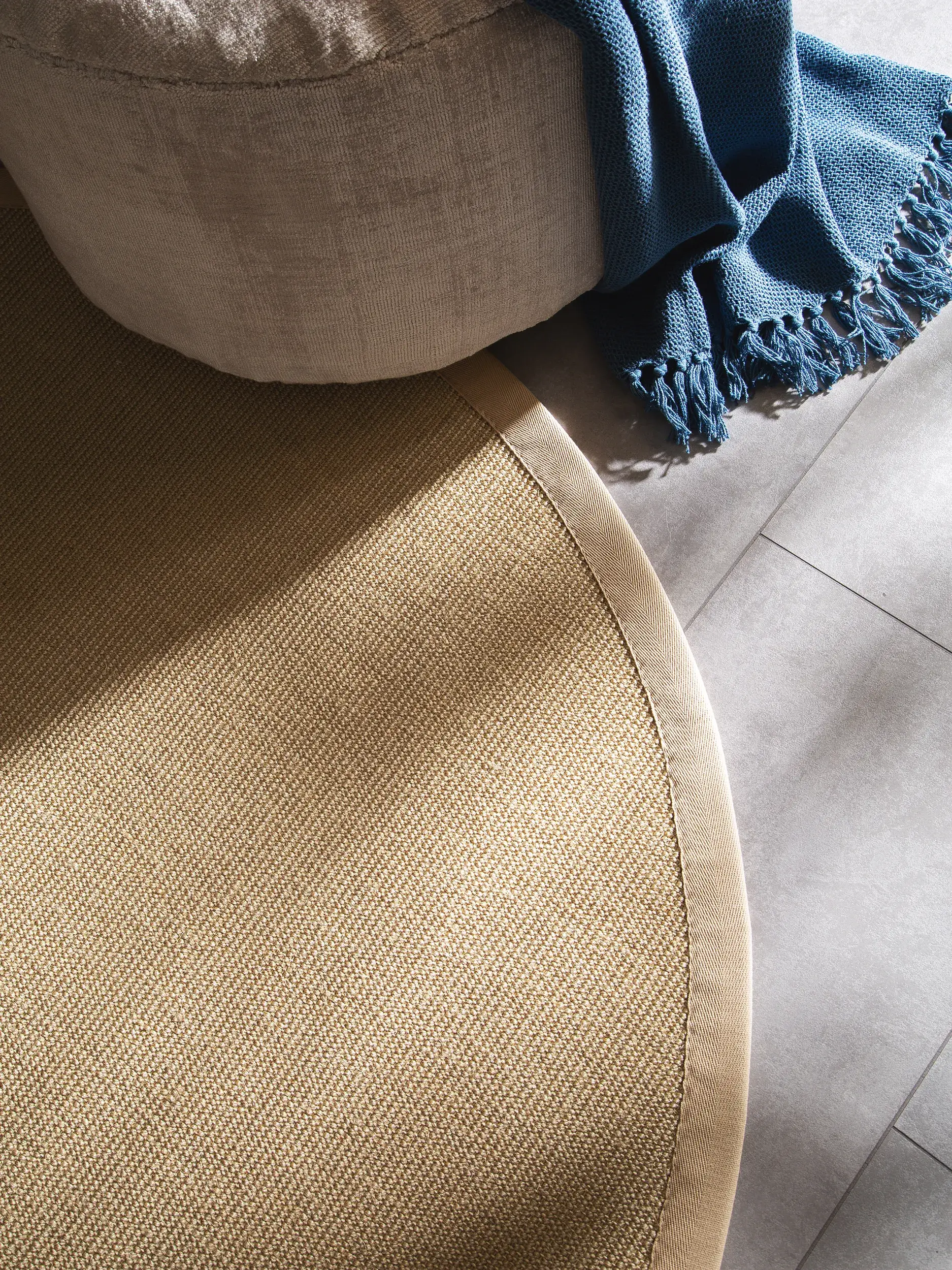 Teppich aus 100% Sisal in Beige mit 100% Sisal hohem Flor von benuta Nest