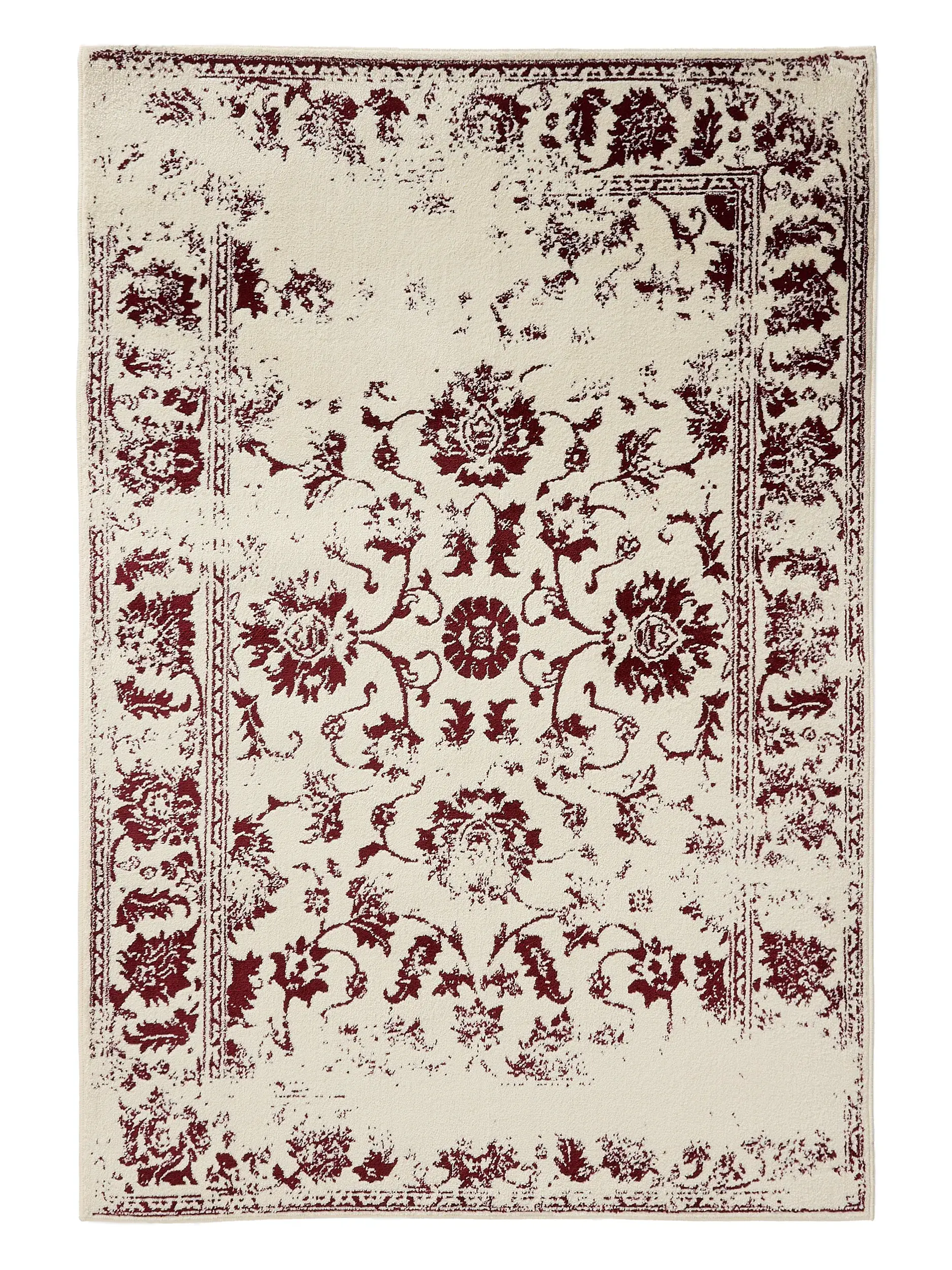 Rug made of 100% Polypropylen in Beige with a 100% Polypropylen high pile by benuta Basic