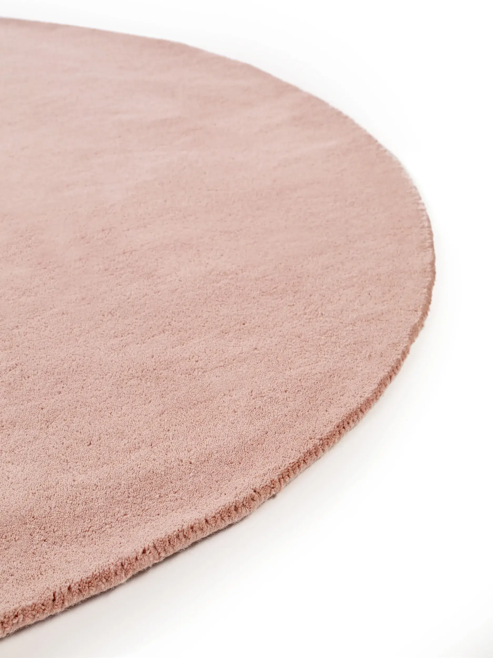 Teppich aus 100% Wolle in Rosa mit 100% Wolle hohem Flor von benuta Nest