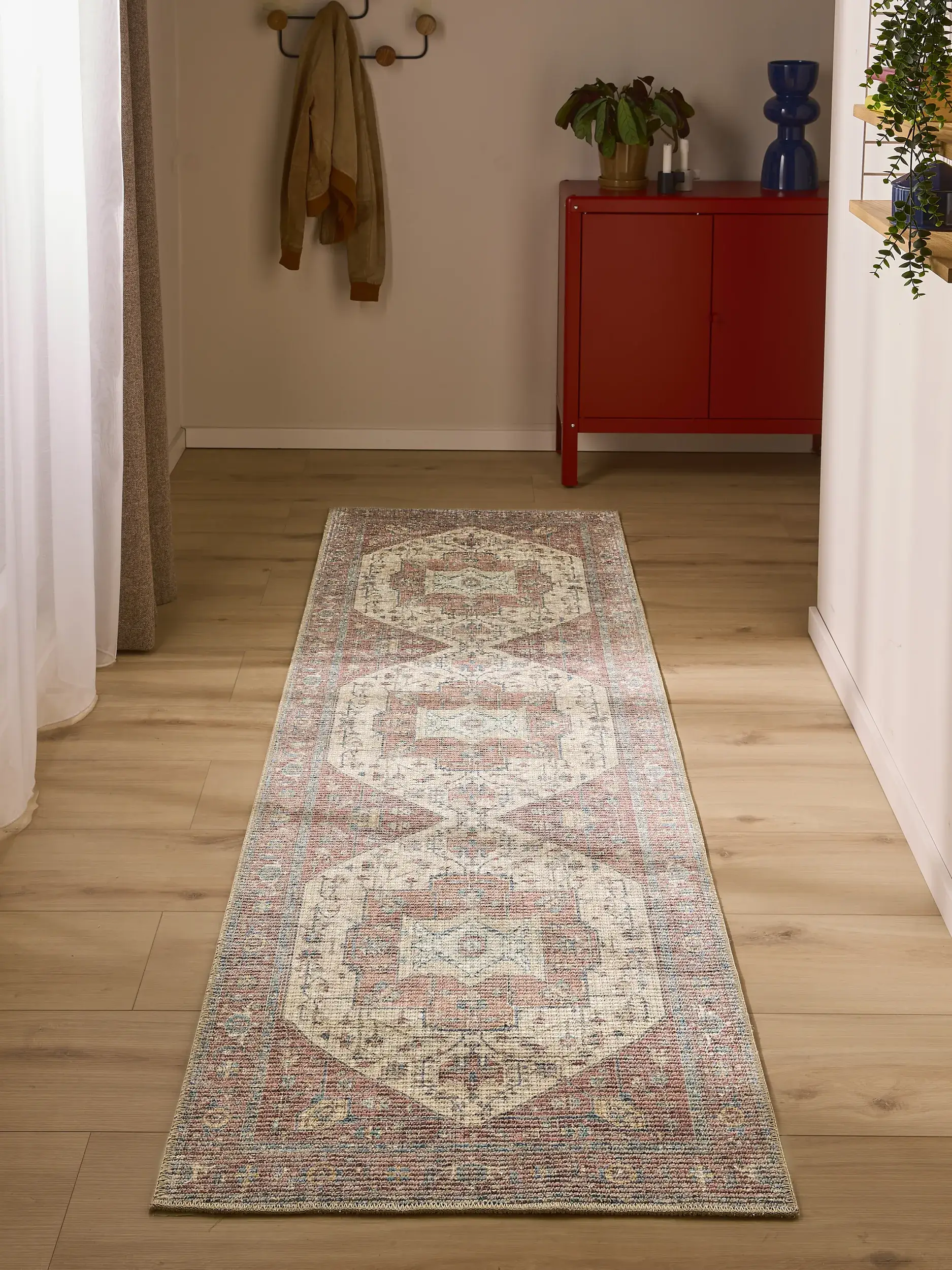 Rug made of 50% Polyester, 50% Polycotton in Beige with a 50% Polyester, 50% Polycotton high pile by benuta Nest