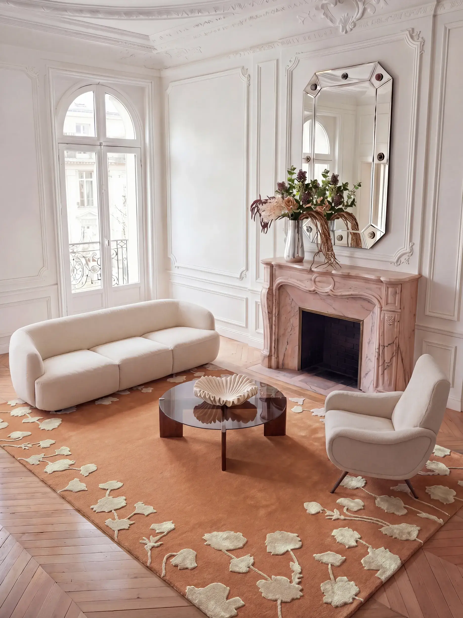 Tapis Alice en 80% Laine (50% de Nouvelle-Zélande), 20% Lyocell (TENCEL™) en  de benuta Finest