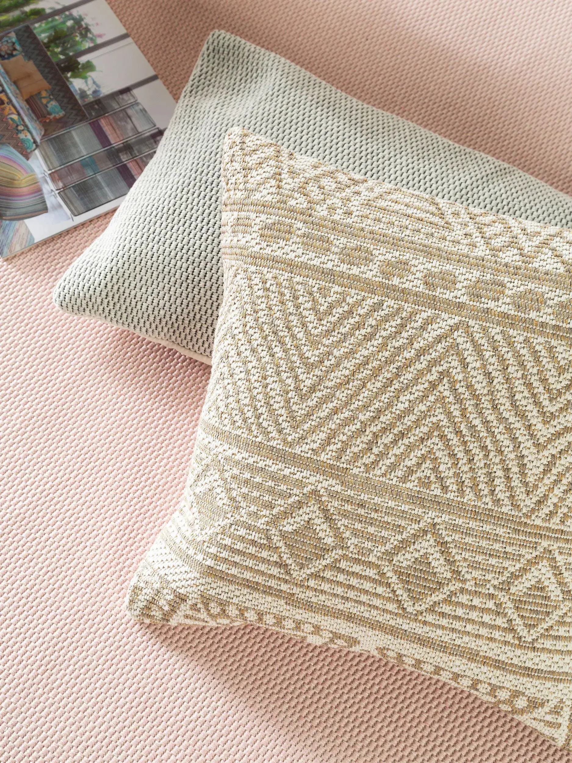 Kissenbezug Naxos Cream/Taupe von benuta